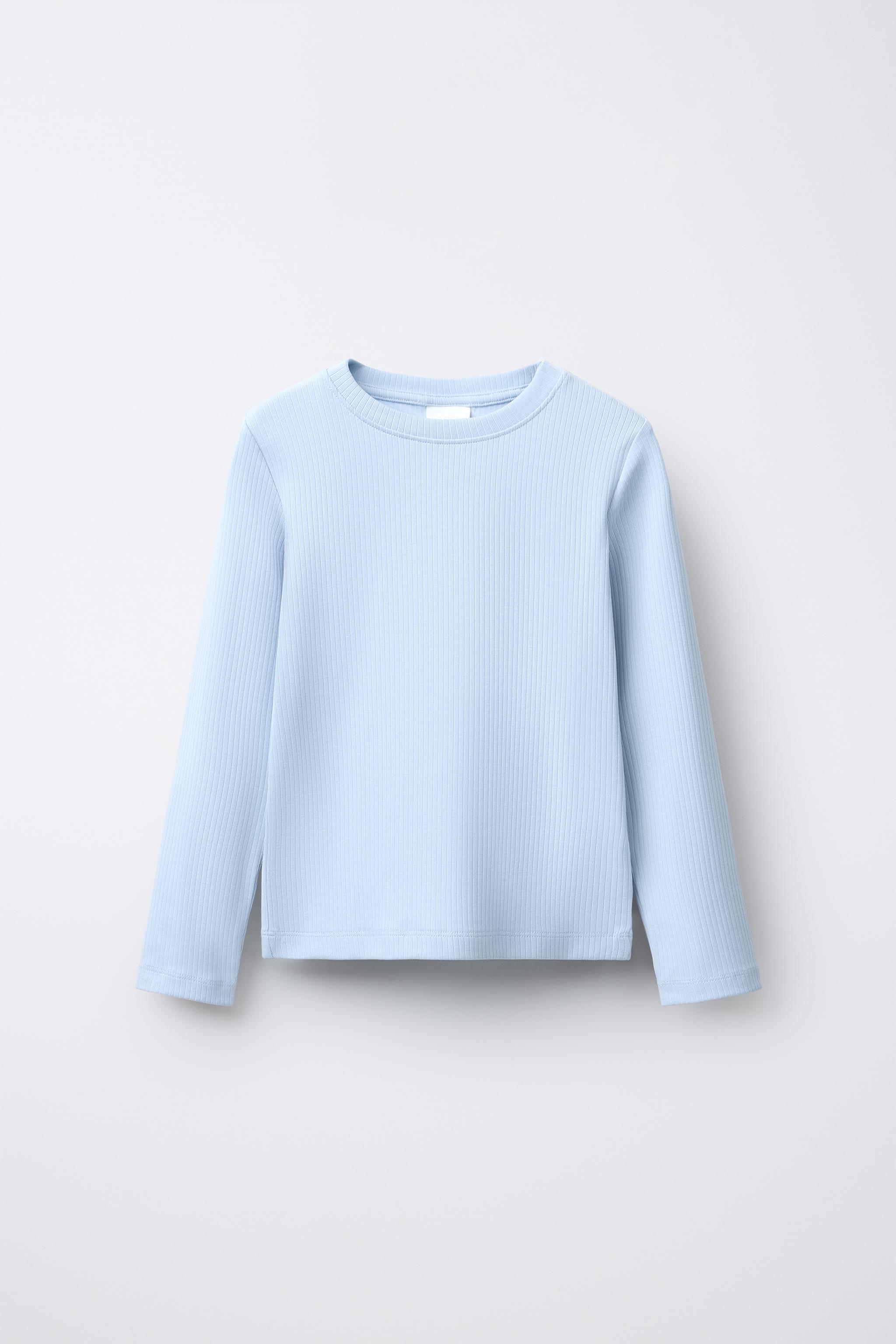 PLAIN RIBBED T-SHIRT