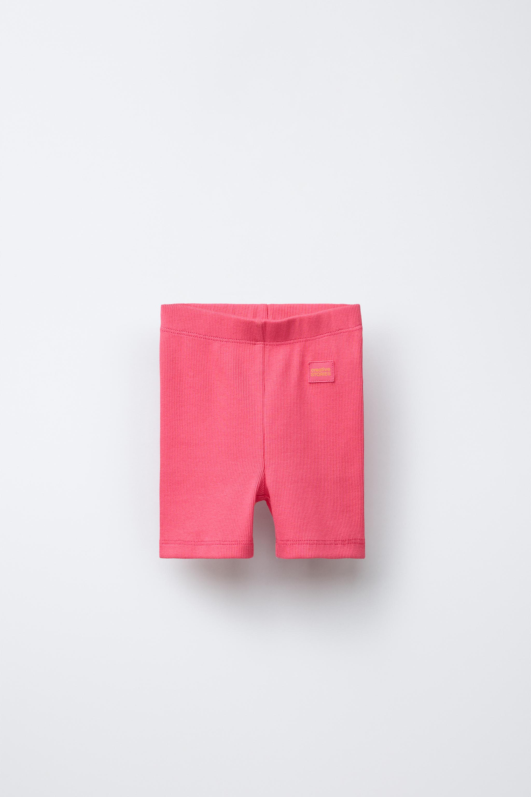 RIB-KNIT BIKE SHORTS