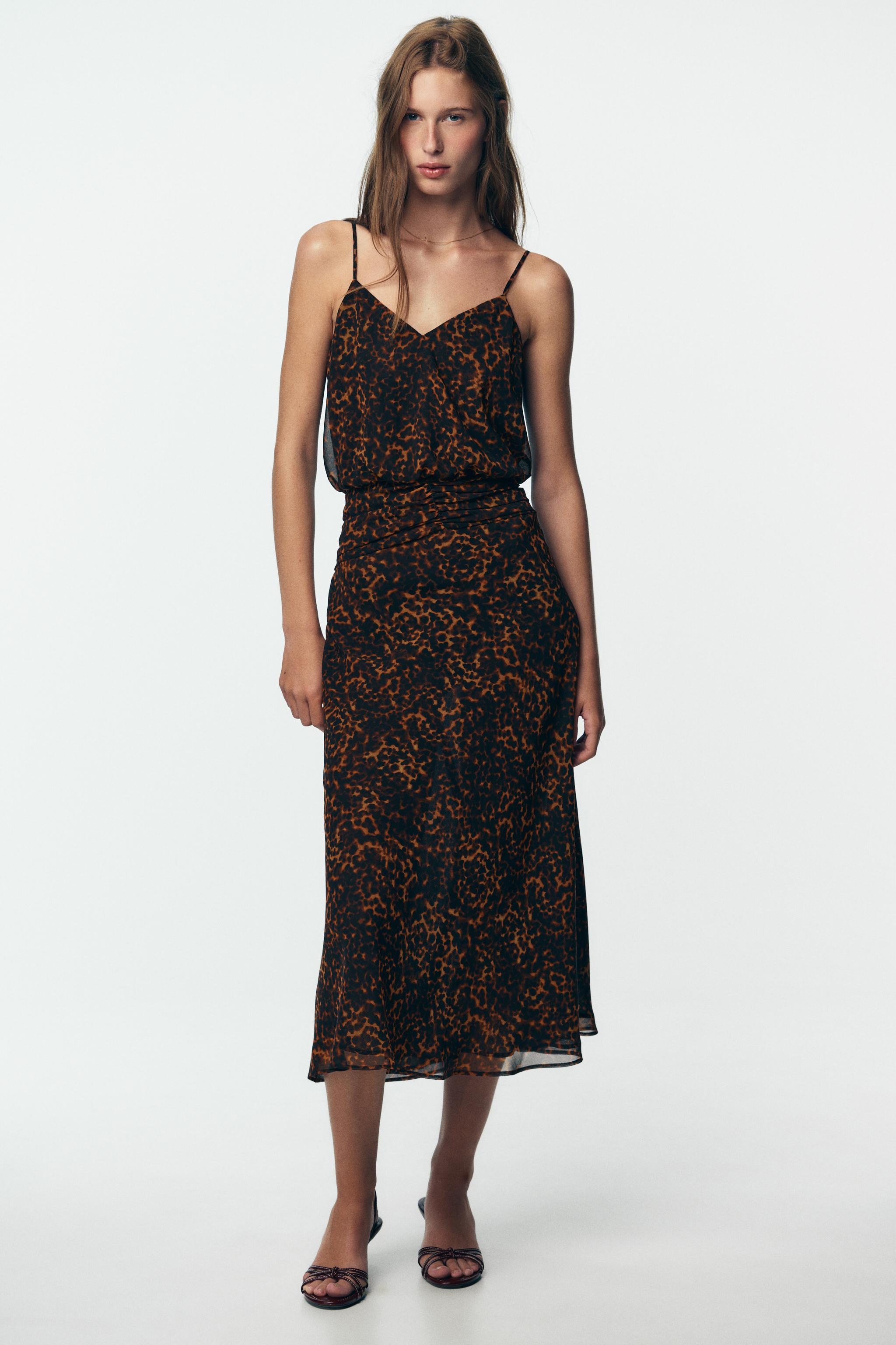 ANIMAL PRINT MIDI DRESS
