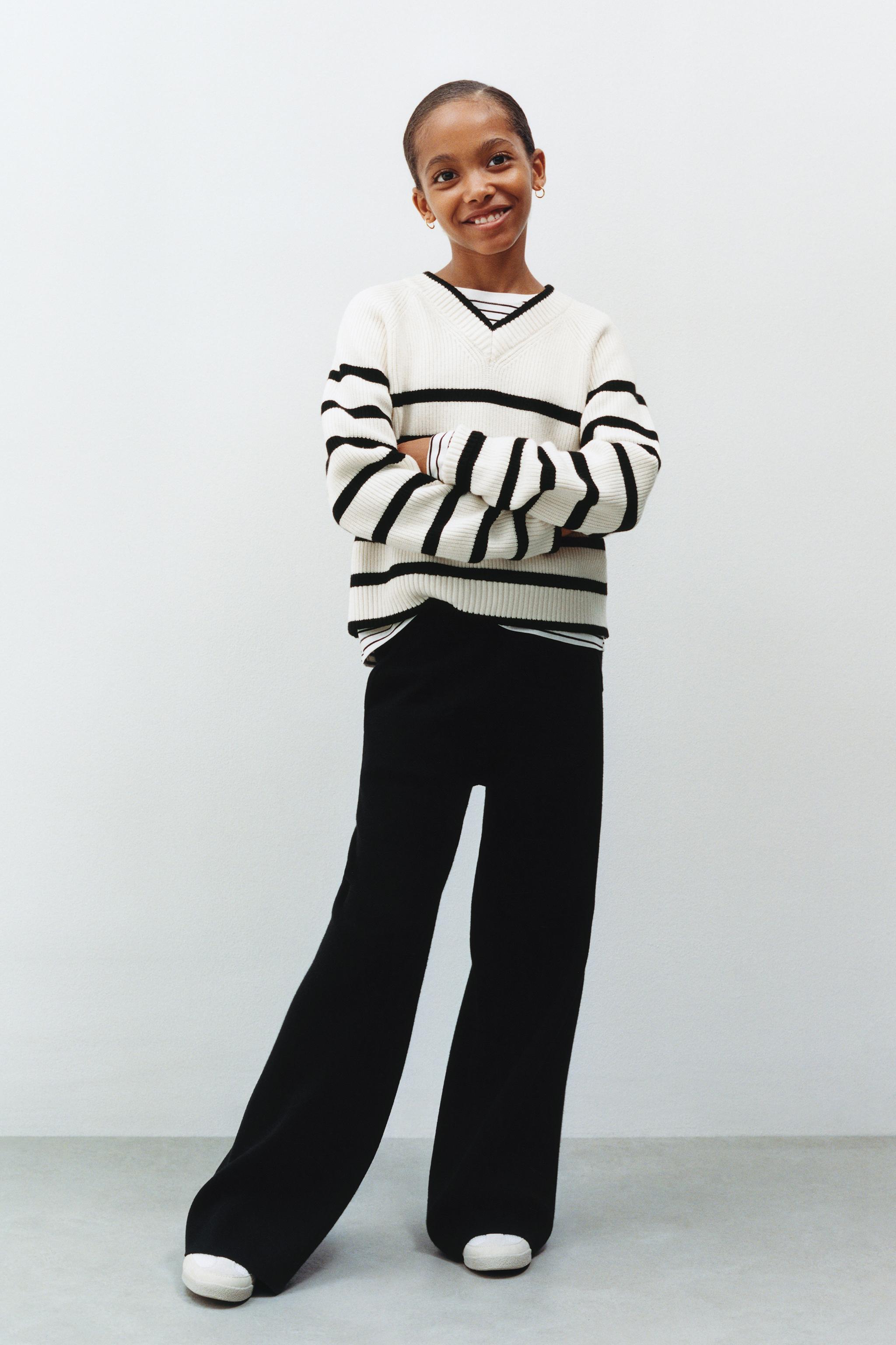 WIDE LEG KNIT PANTS
