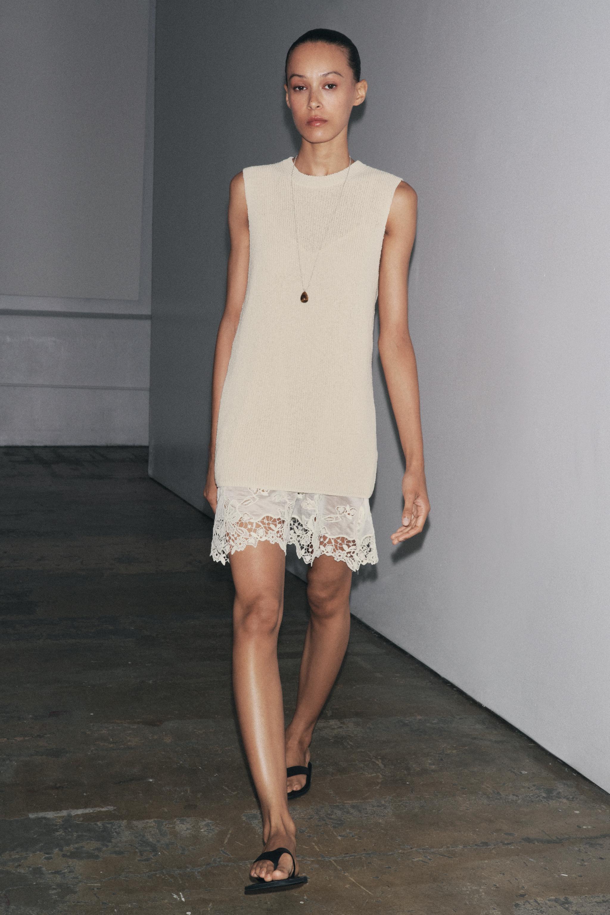 COMBINATION KNIT DRESS