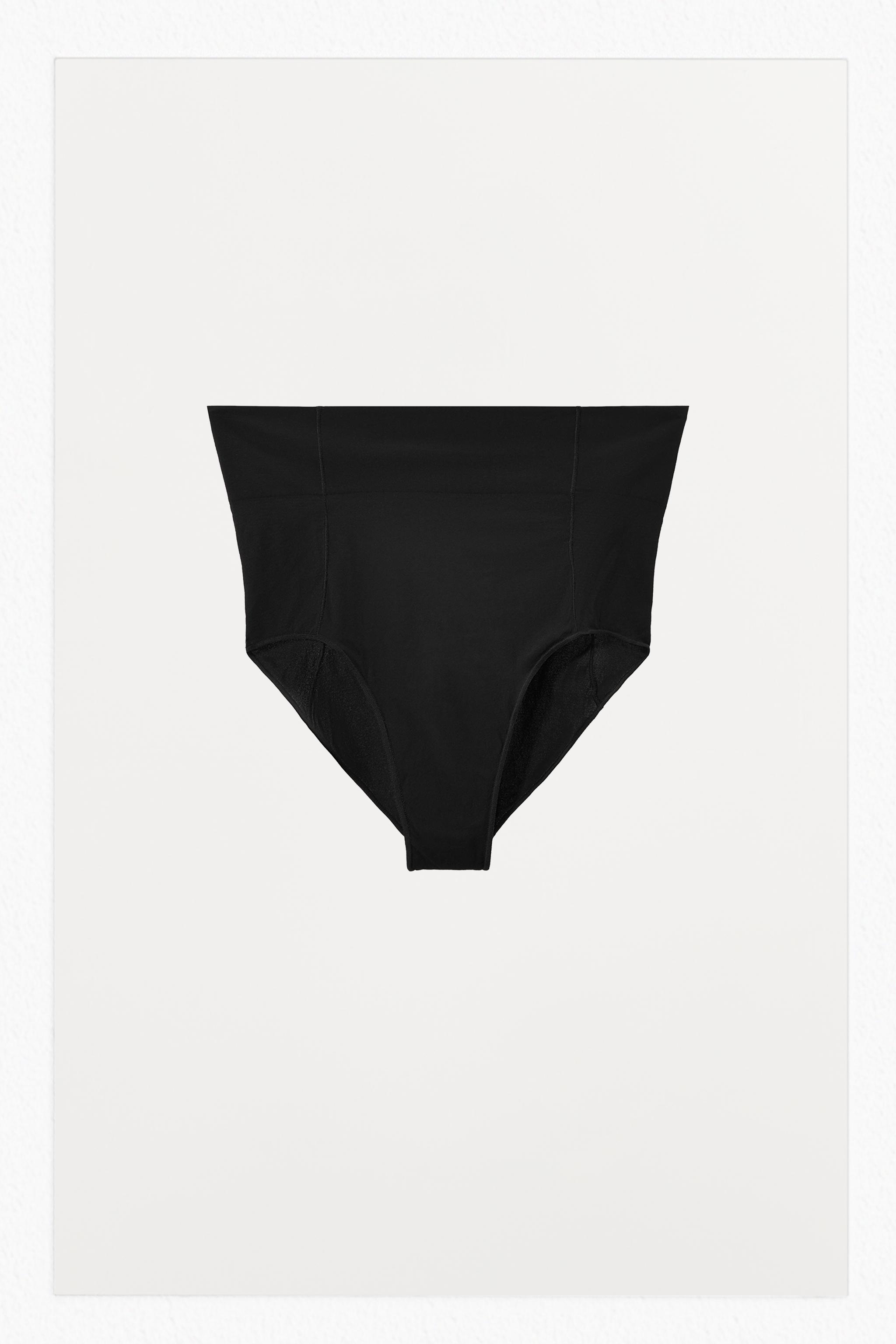 HIGH WAIST PANTIES WITH POLYAMIDE