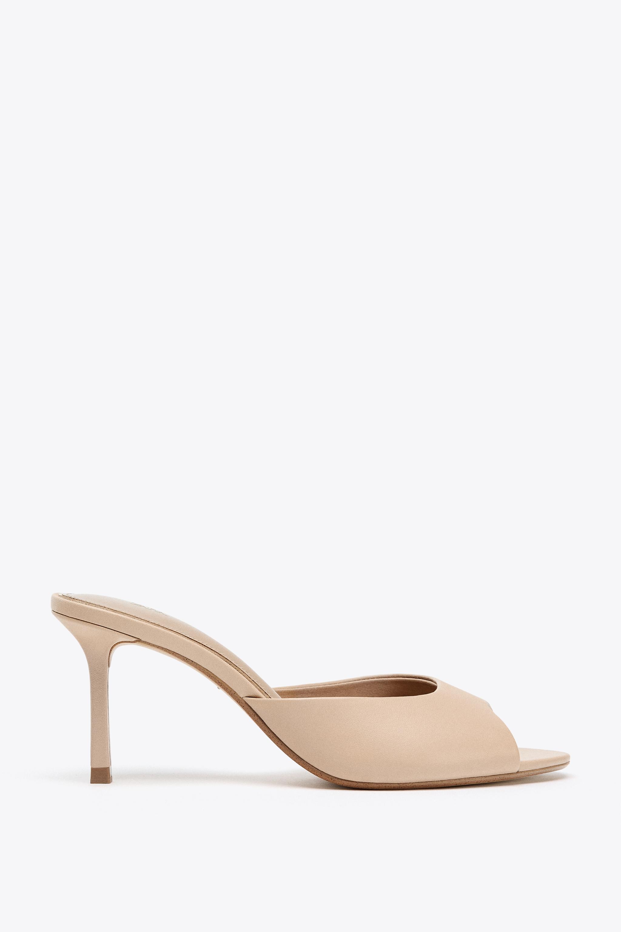 LEATHER HEELED MULES