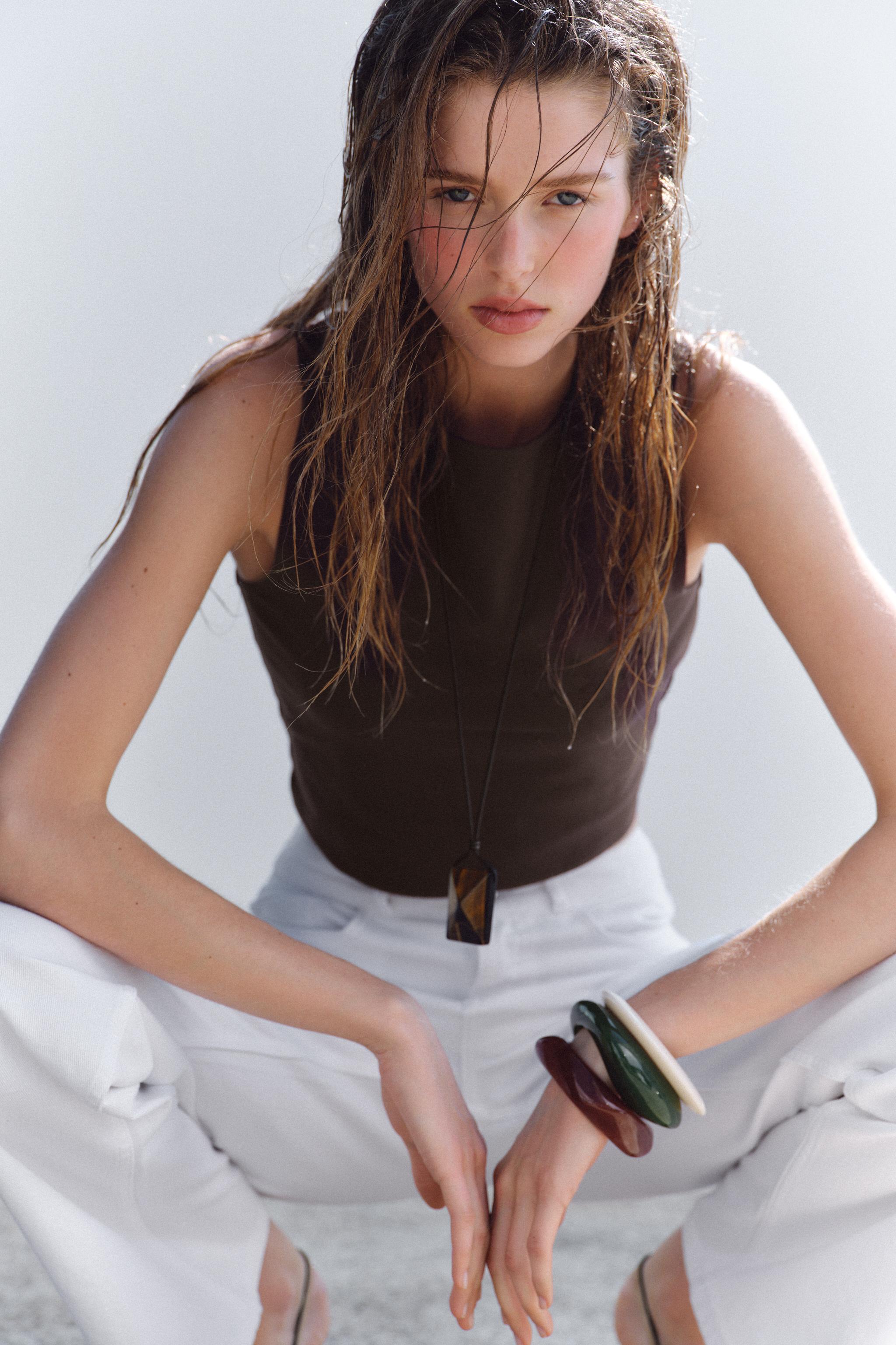 COTTON CROPPED TOP