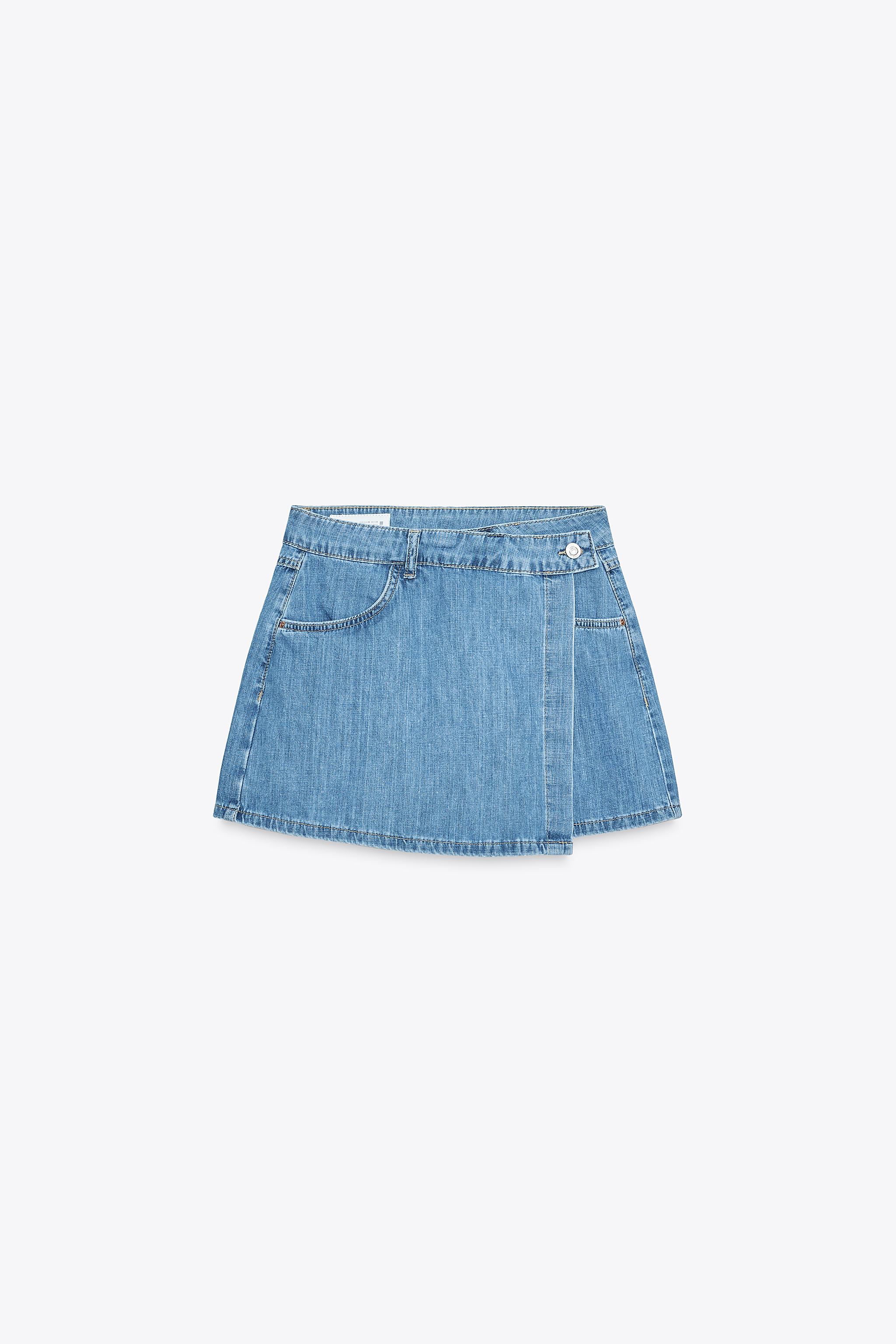 Z1975 DENIM WRAP SKORT