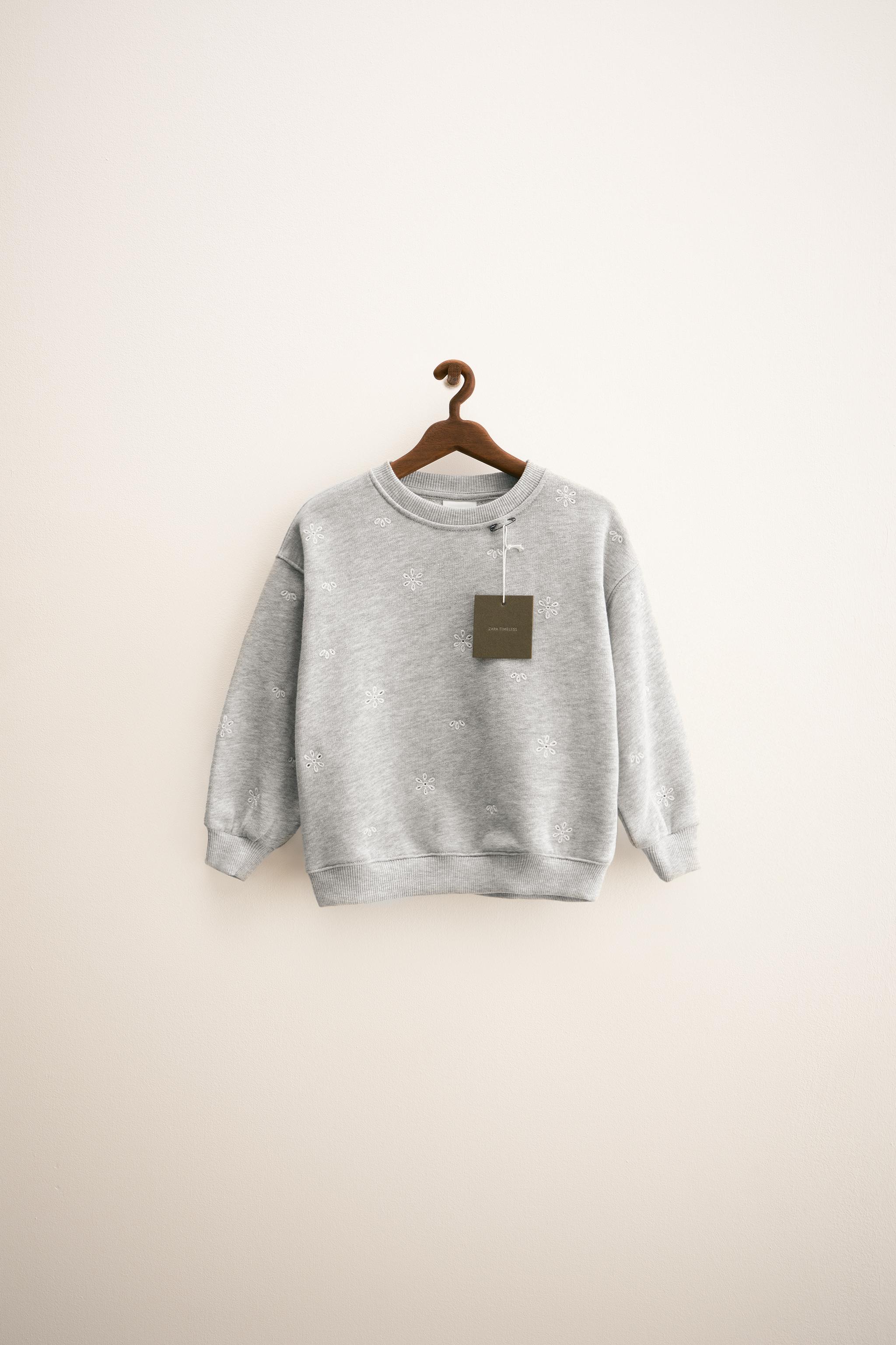 ZARA TIMELESS - FLORAL EMBROIDERED SWEATSHIRT