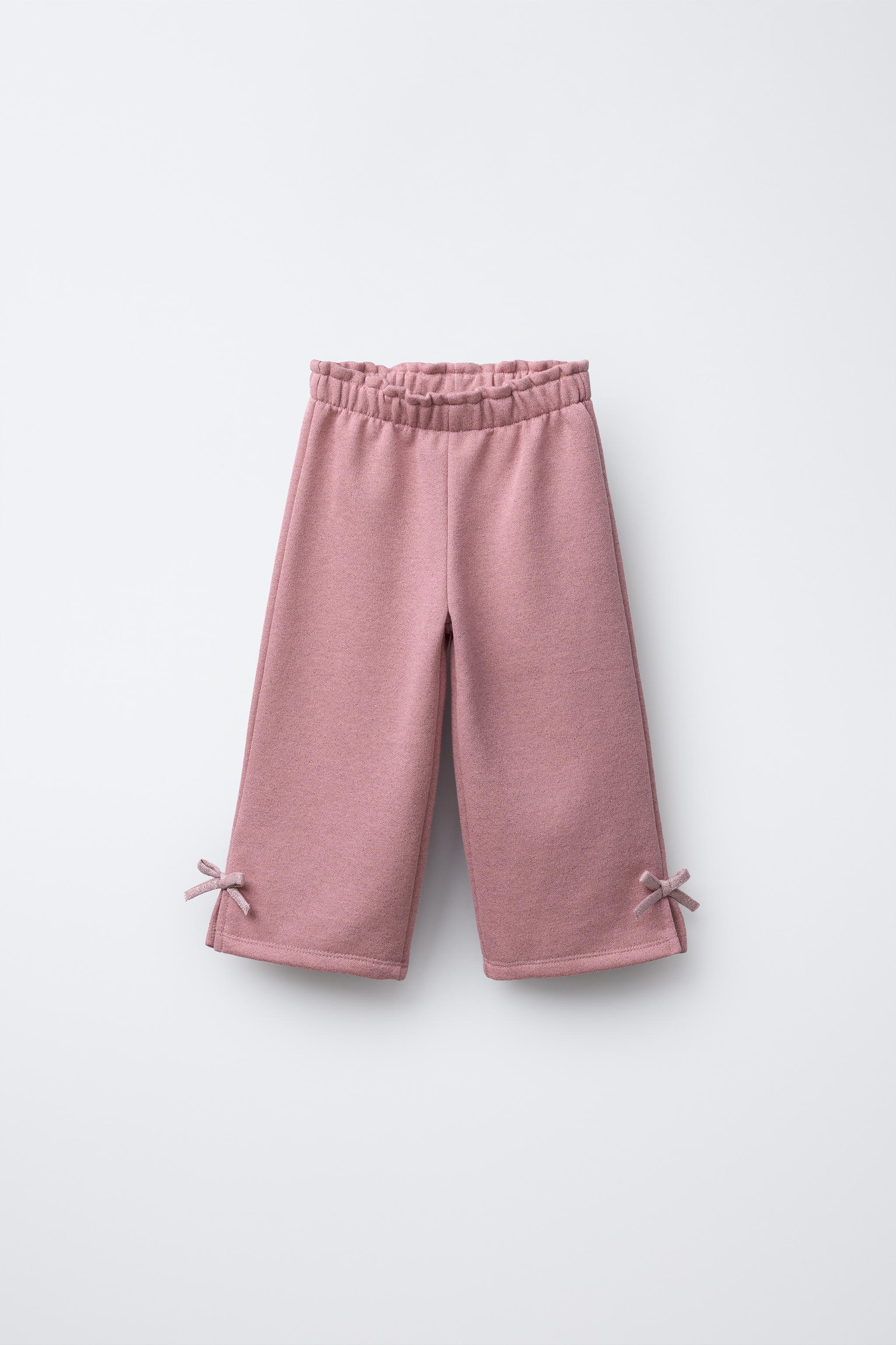 SPARKLY BOW PLUSH PANTS