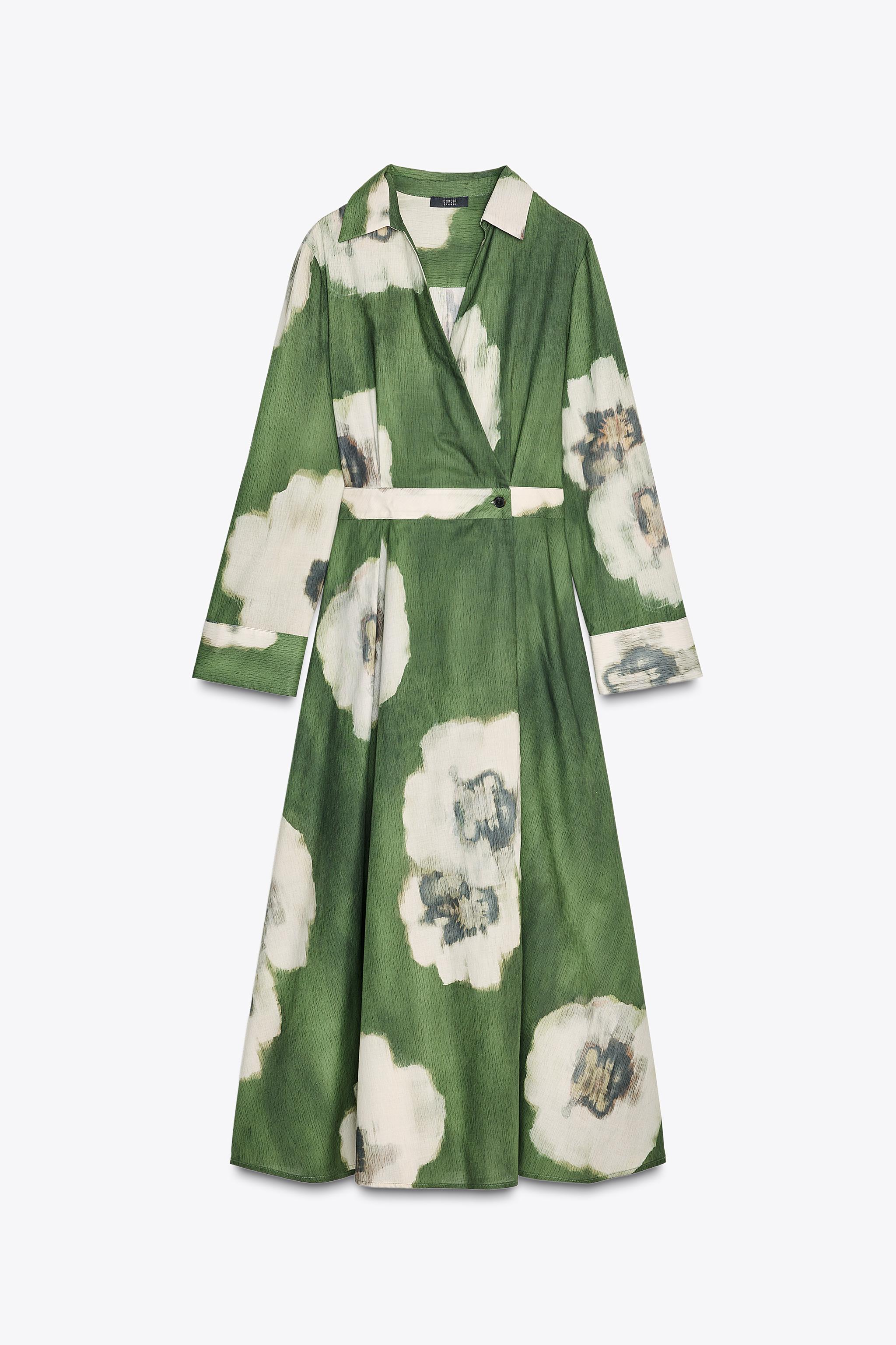 ZW COLLECTION PRINTED SHIRT DRESS