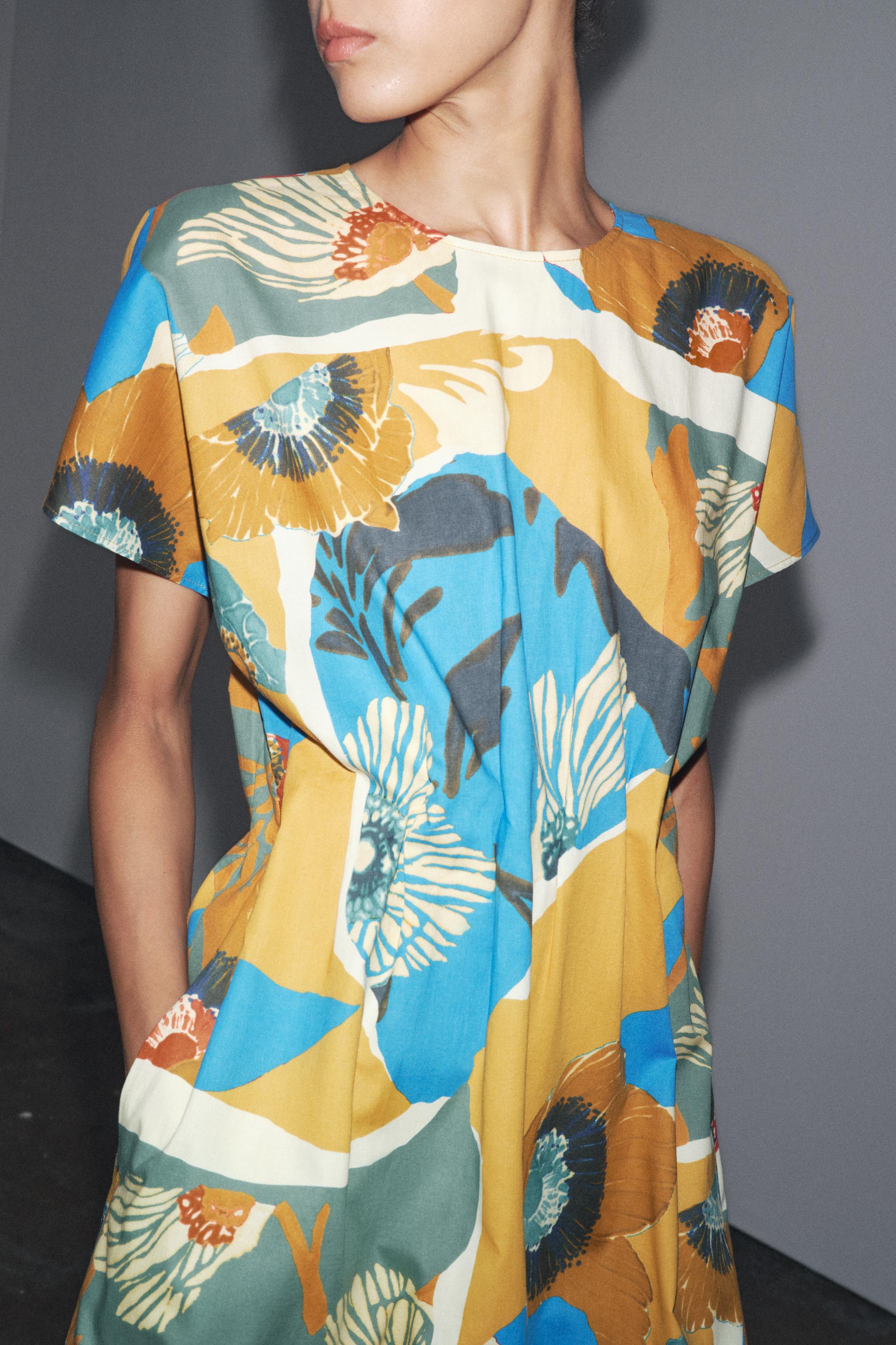 ZW COLLECTION PRINTED MIDI DRESS