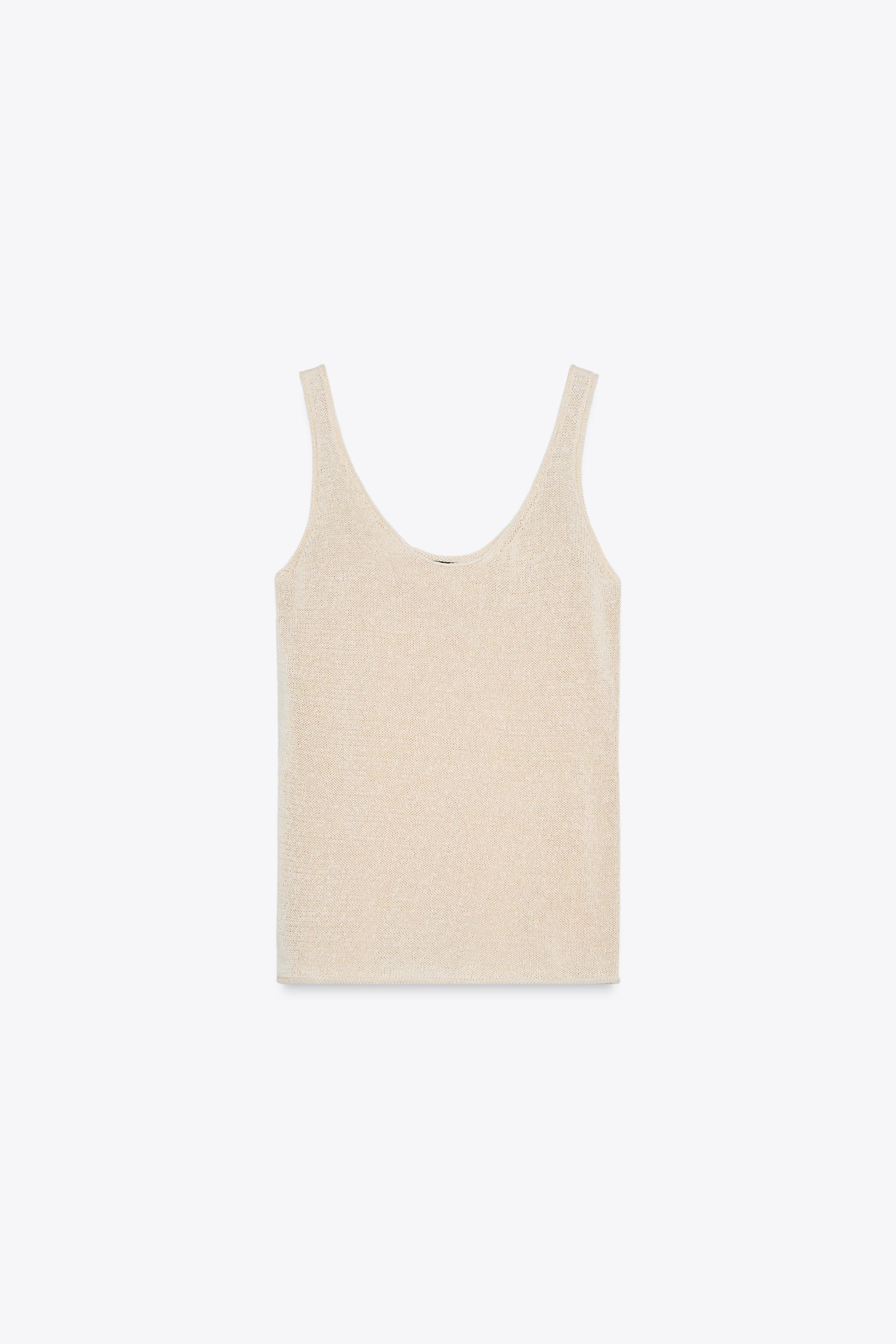 LINEN KNIT TOP
