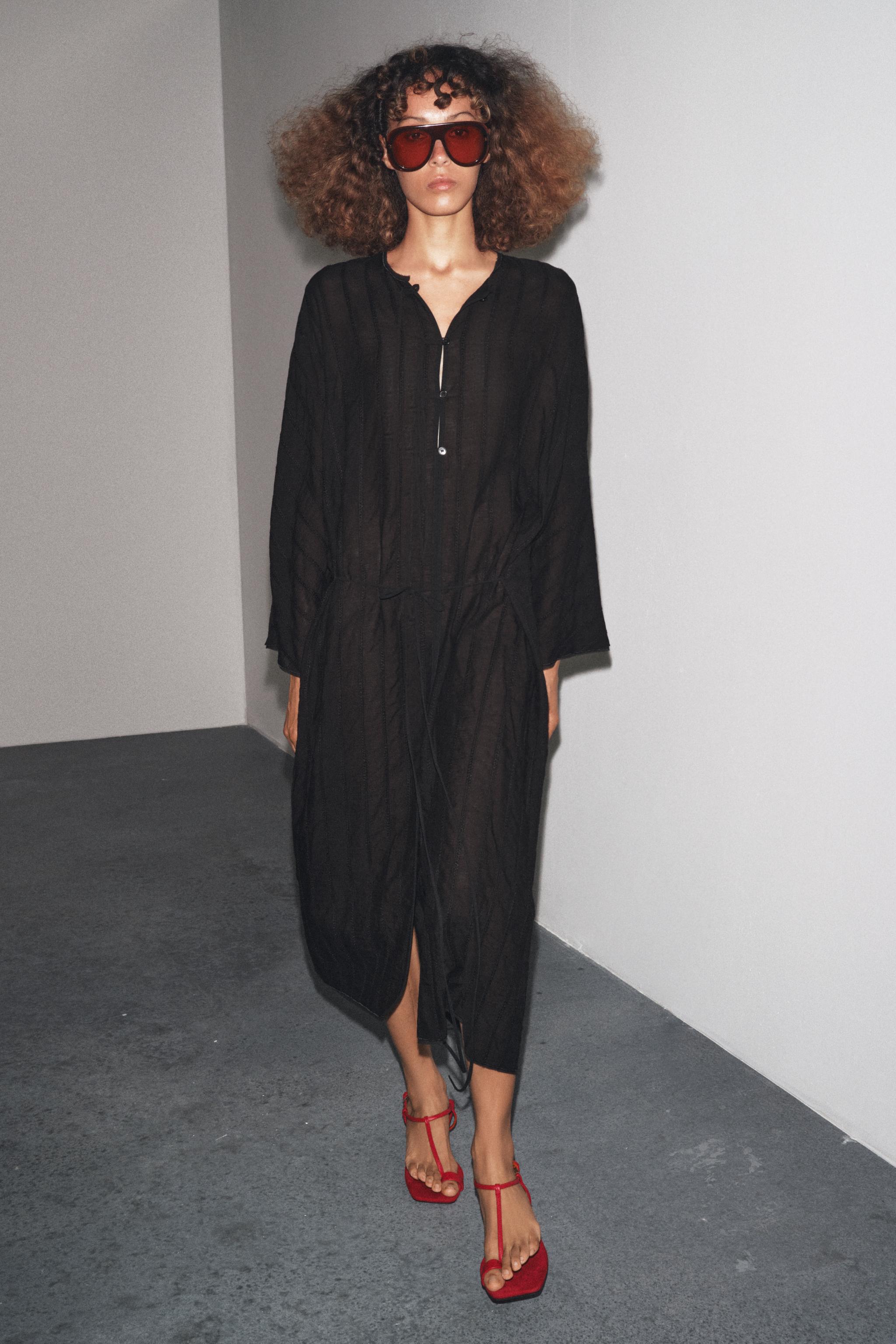 ZW COLLECTION MIDI FROG FASTENER DRESS
