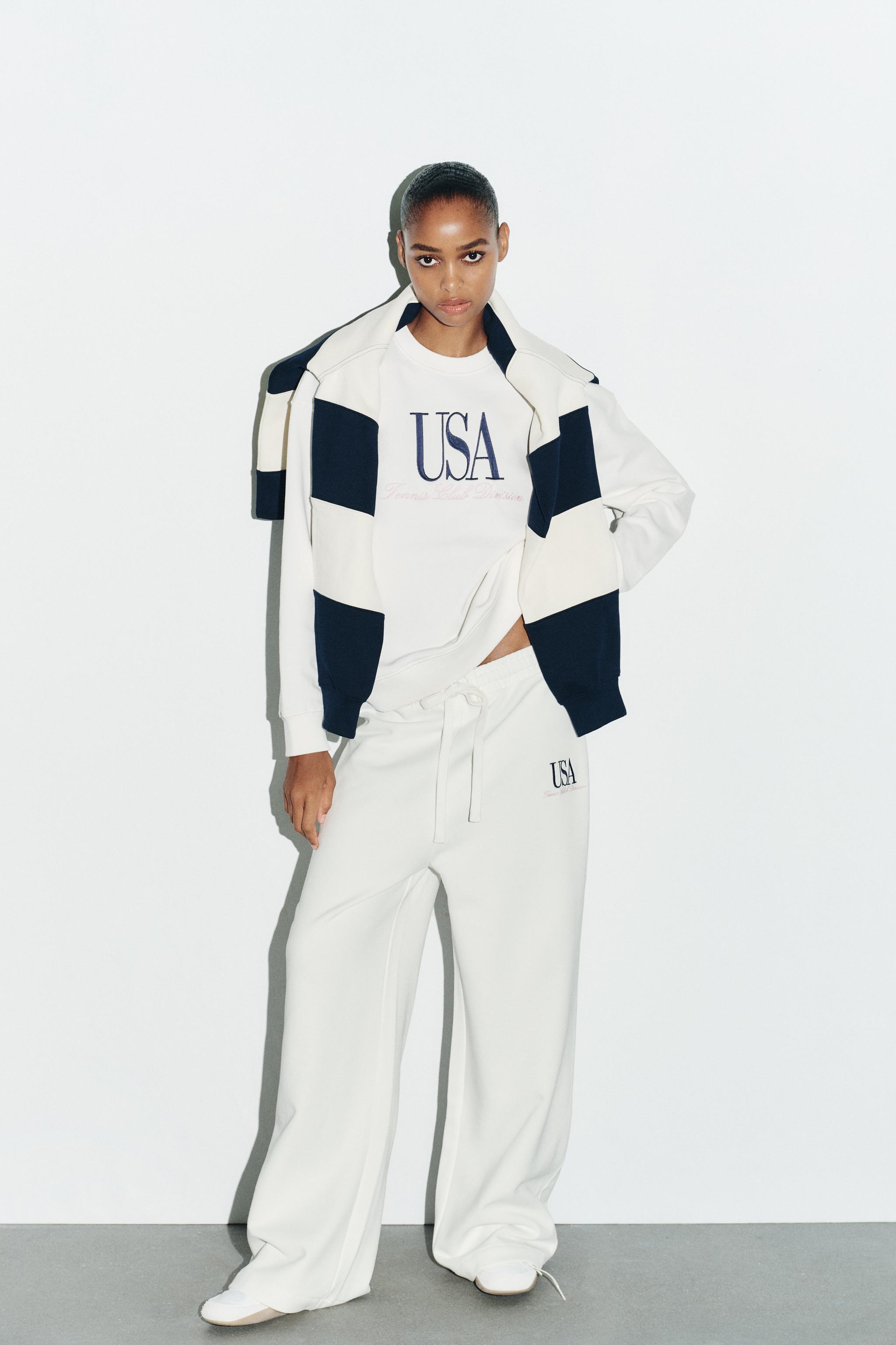 COTTON TEXT PANTS