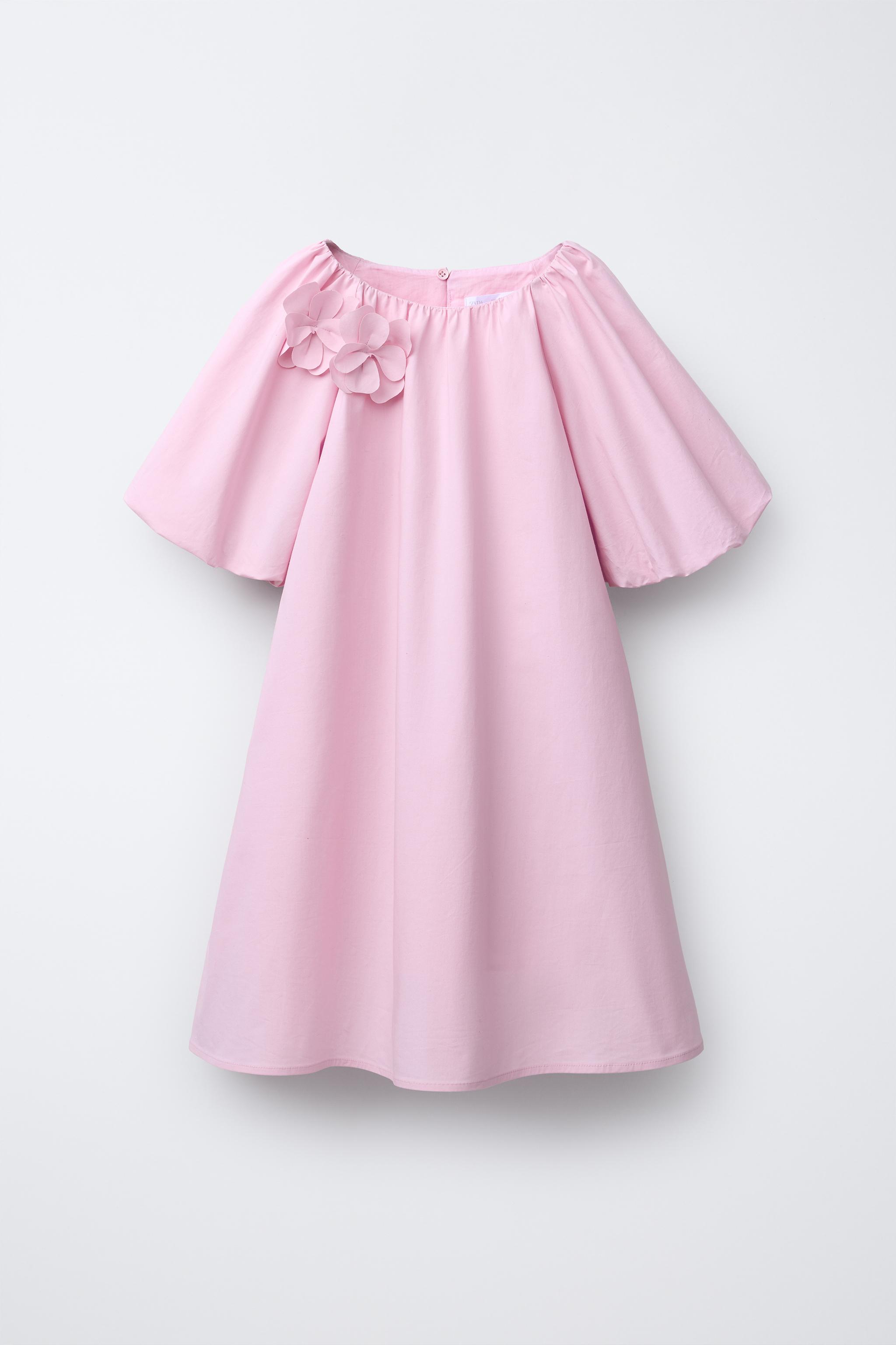 FLORAL POPLIN DRESS