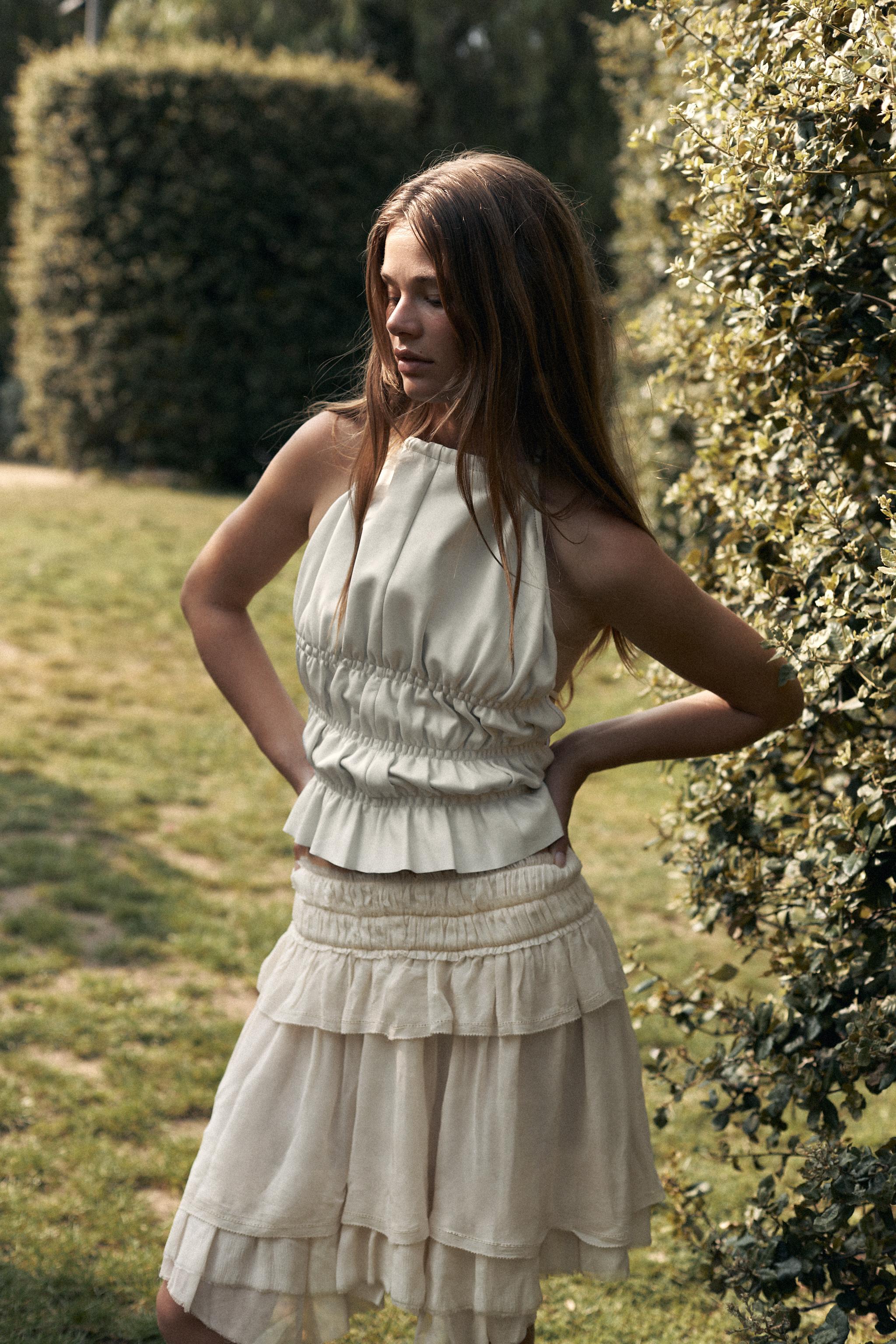 LIMITED EDITION GEORGETTE RUFFLE SKIRT