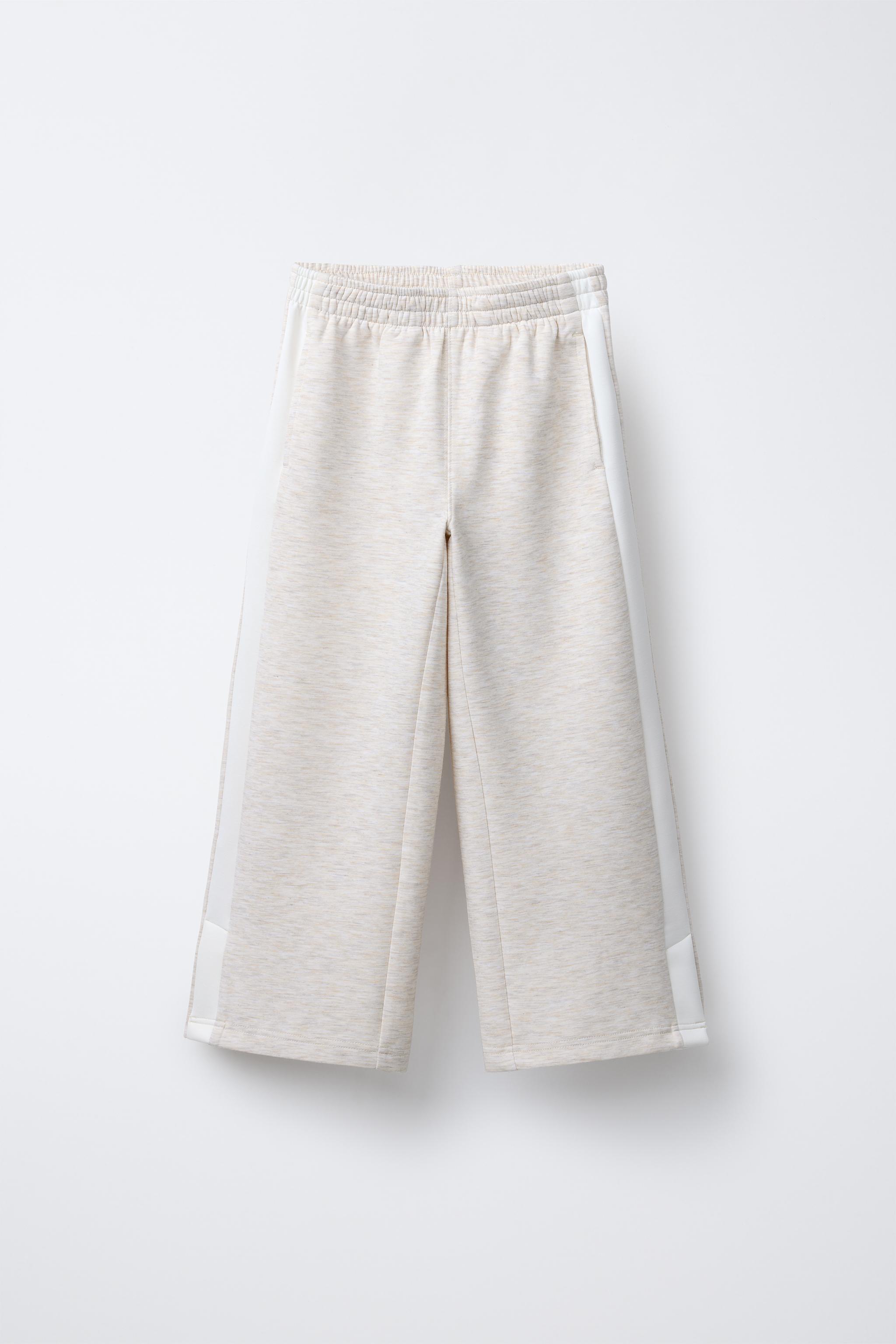 WIDE LEG PANTS WITH SIDE STRIPES