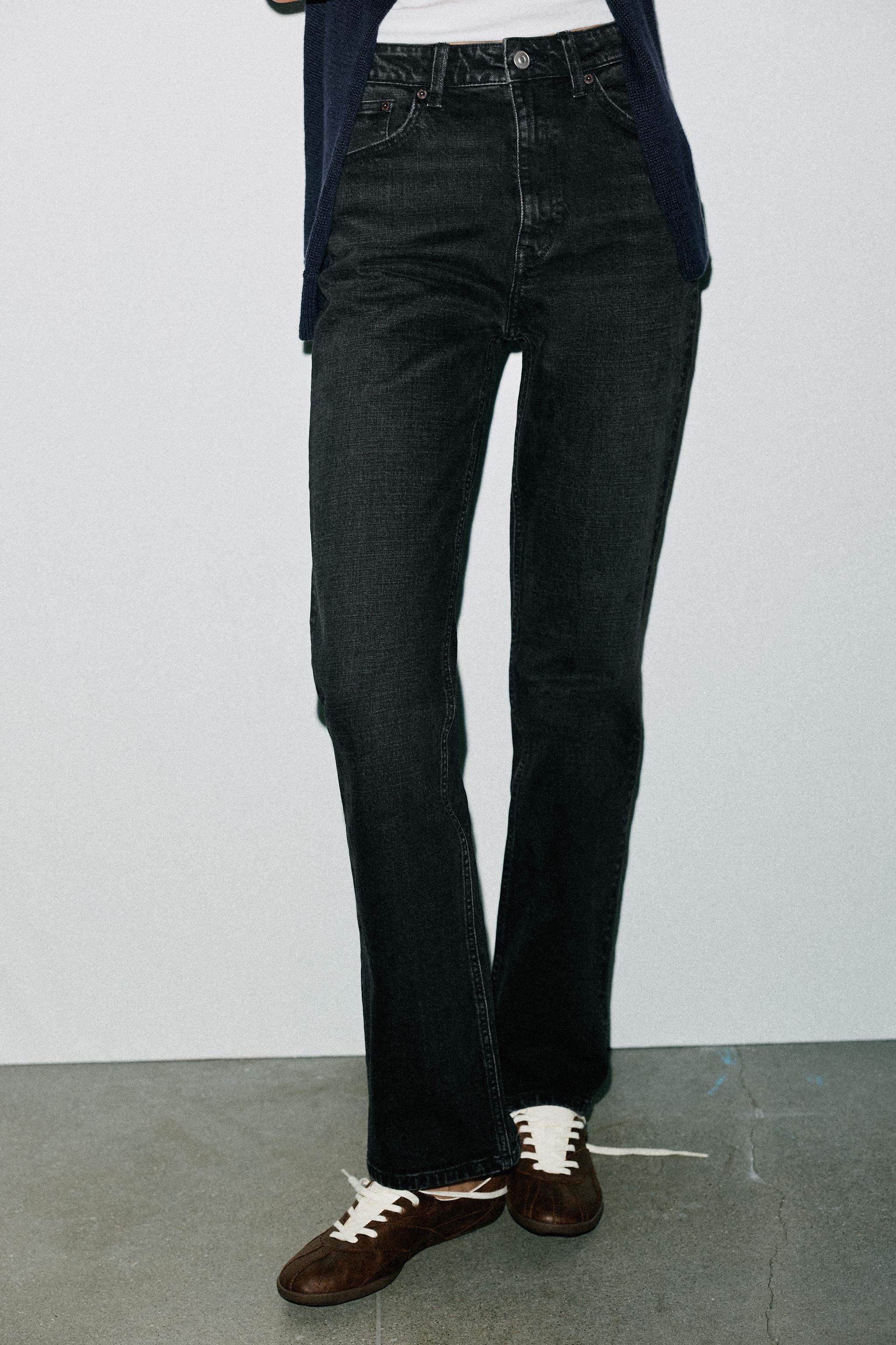 TRF HIGH WAIST STRAIGHT LEG JEANS