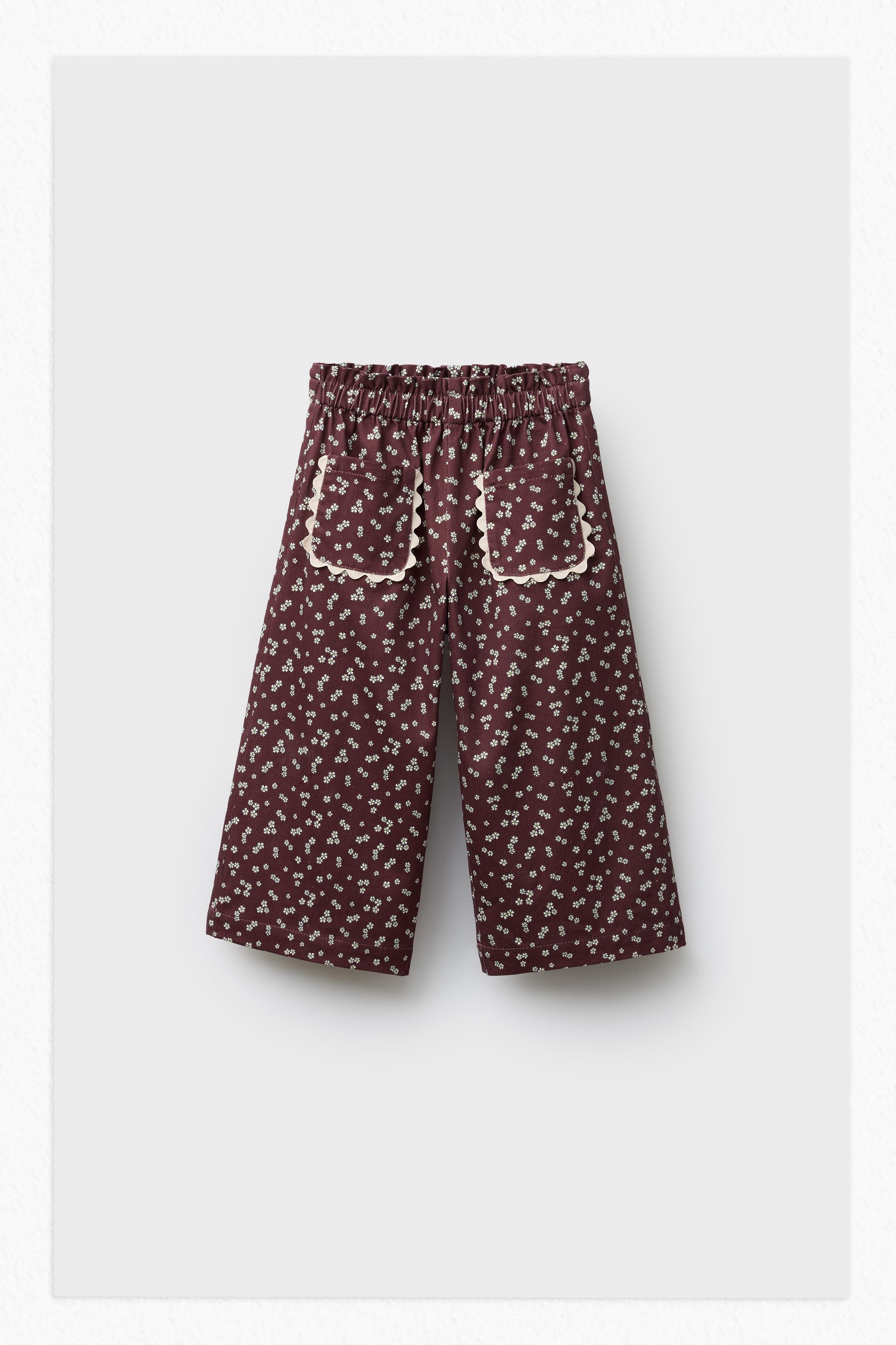 FLORAL PRINT PANTS