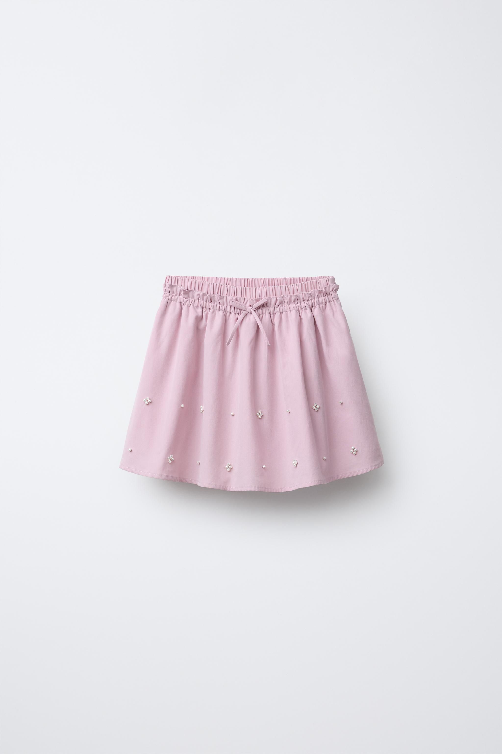 PEARL TRIM RUFFLED SKORT