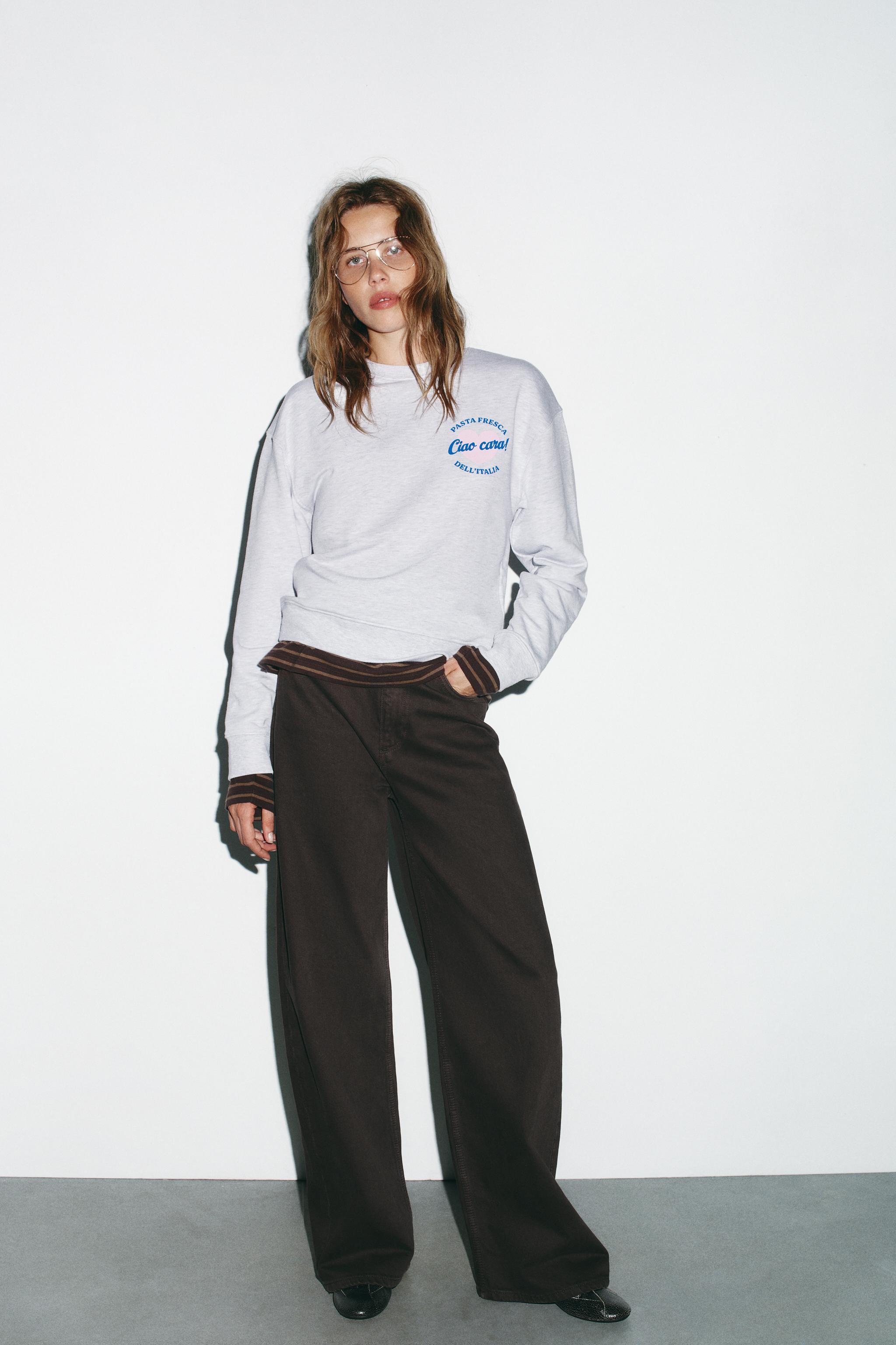 TEXT PRINT SWEATSHIRT
