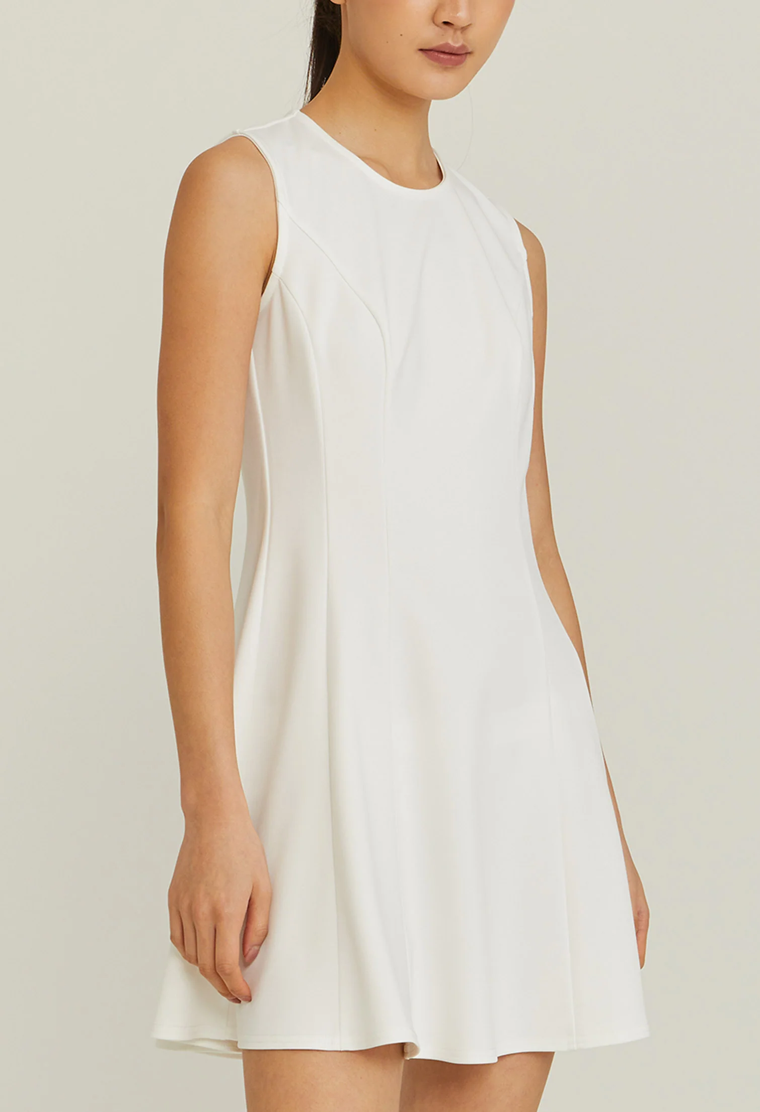 Sleeveless Flared Skater Dress