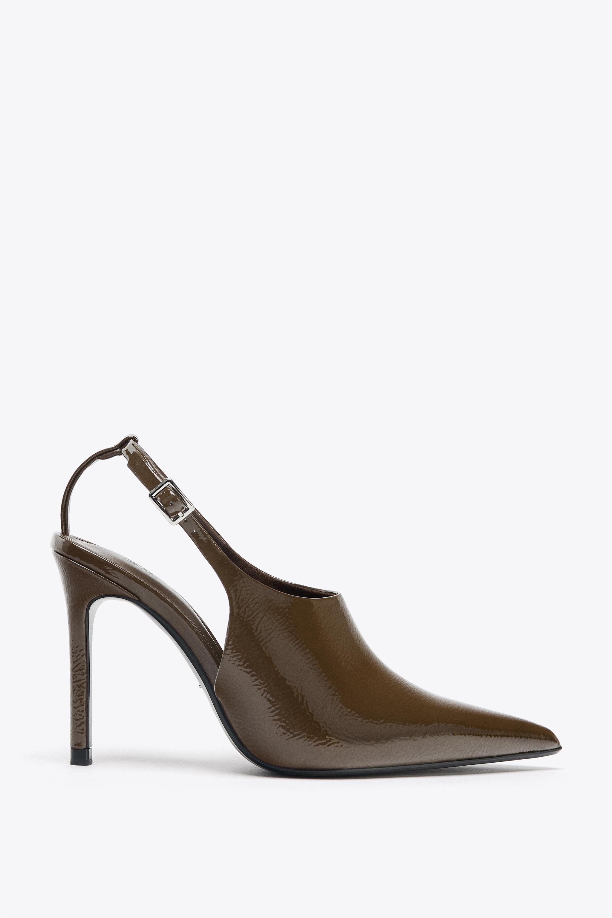 RAISED VAMP SLINGBACK HEELS
