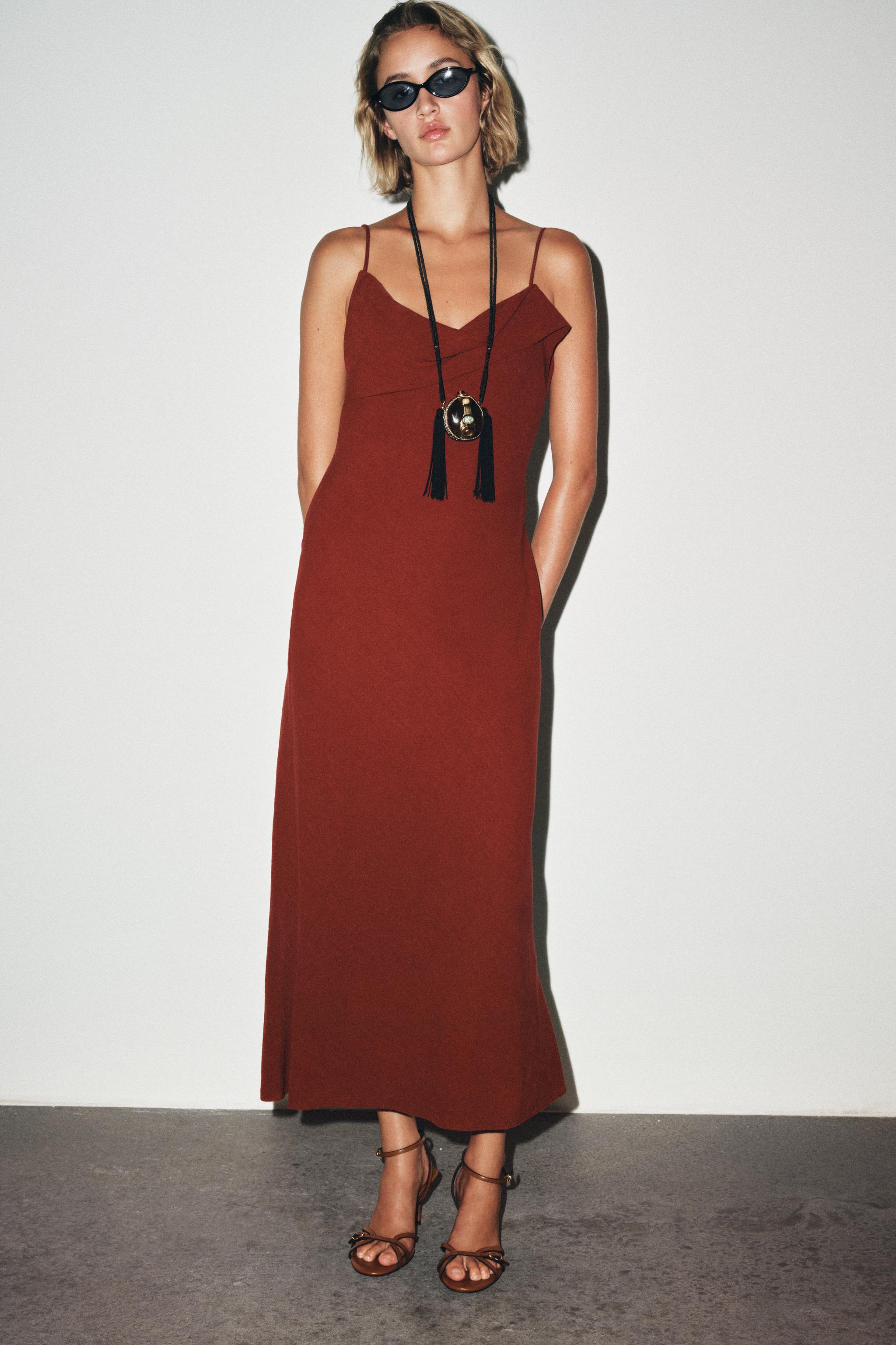 RAMIE STRAPPY MIDI DRESS