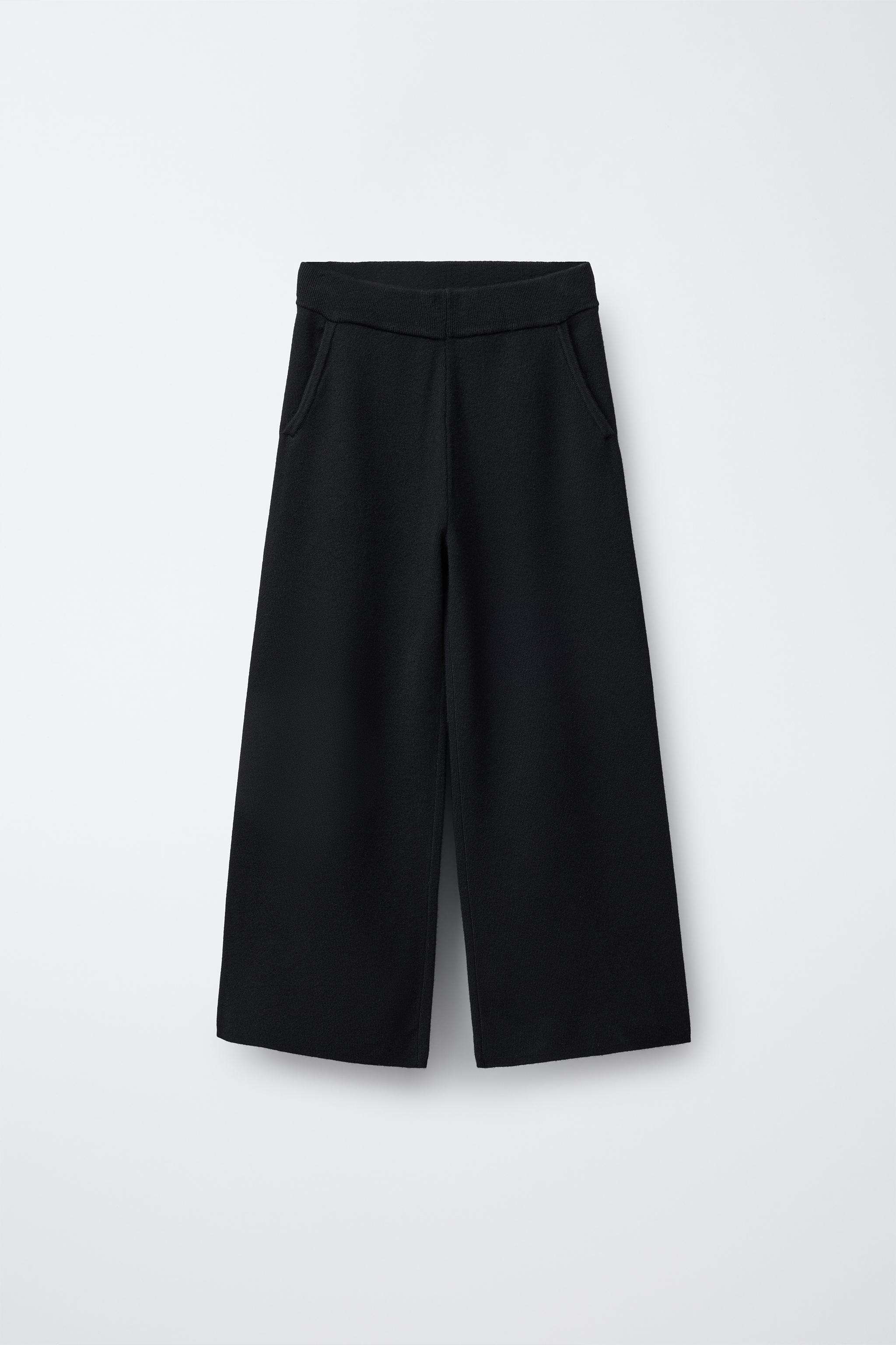 WIDE LEG KNIT PANTS