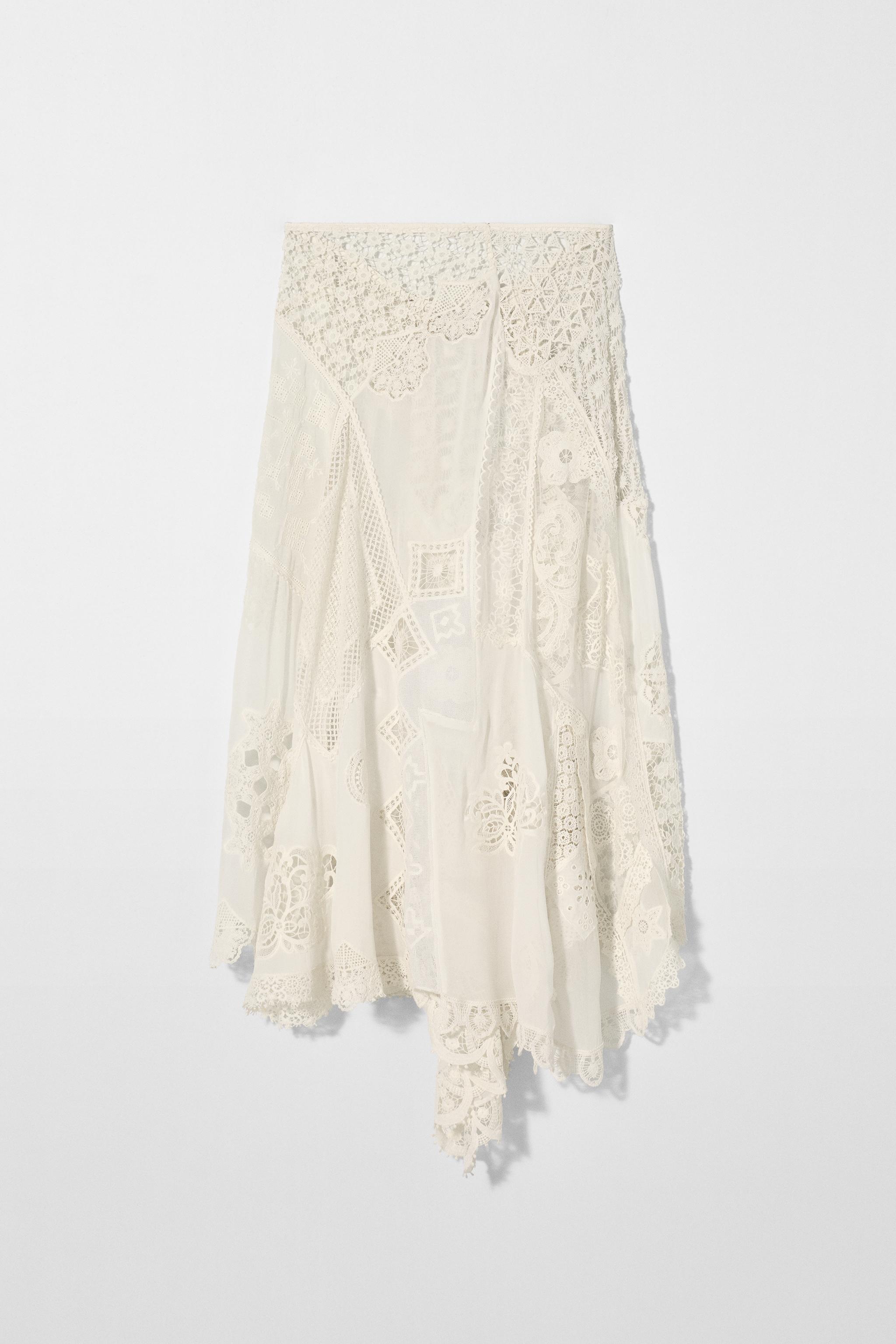 PATCHWORK MIDI SKIRT KATE MOSS X ZARA