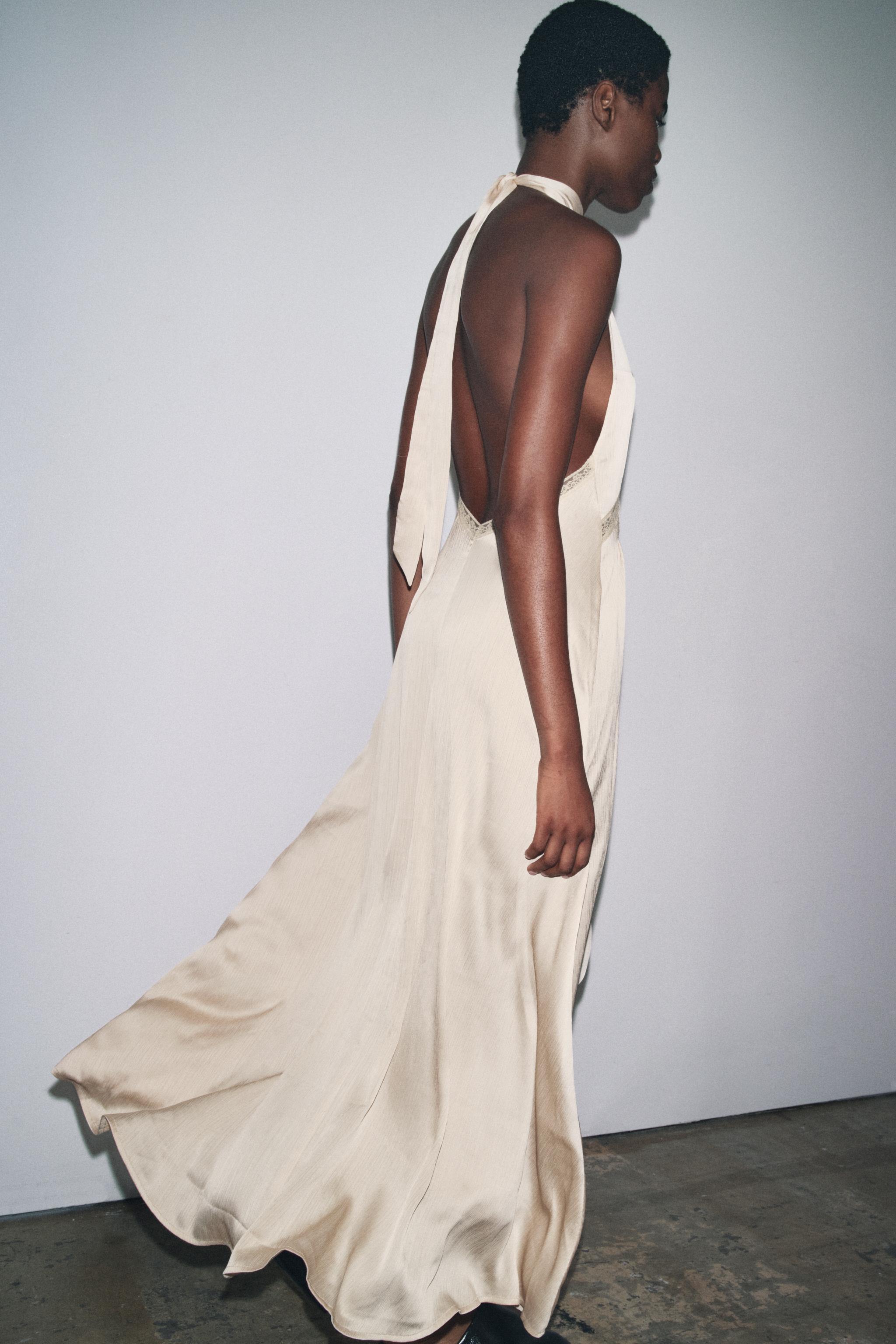 EMBROIDERED MIDI DRESS