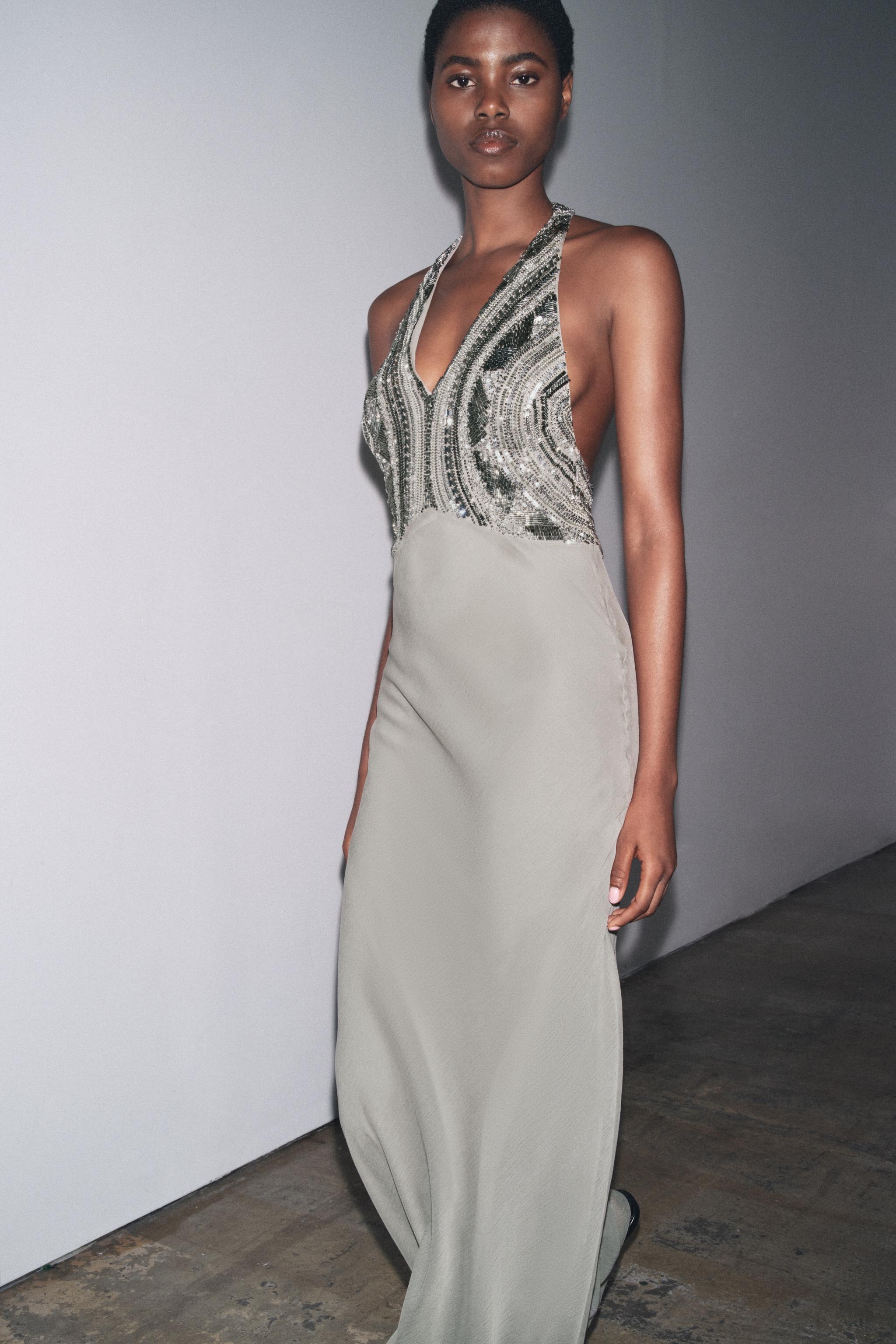 LONG EMBROIDERED DRESS