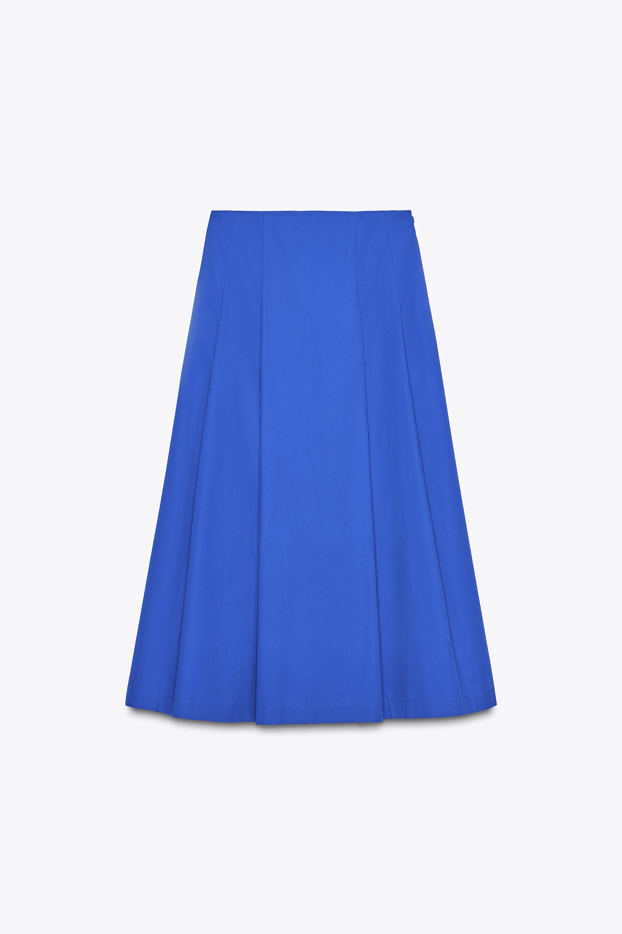 PLEATED MIDI SKIRT