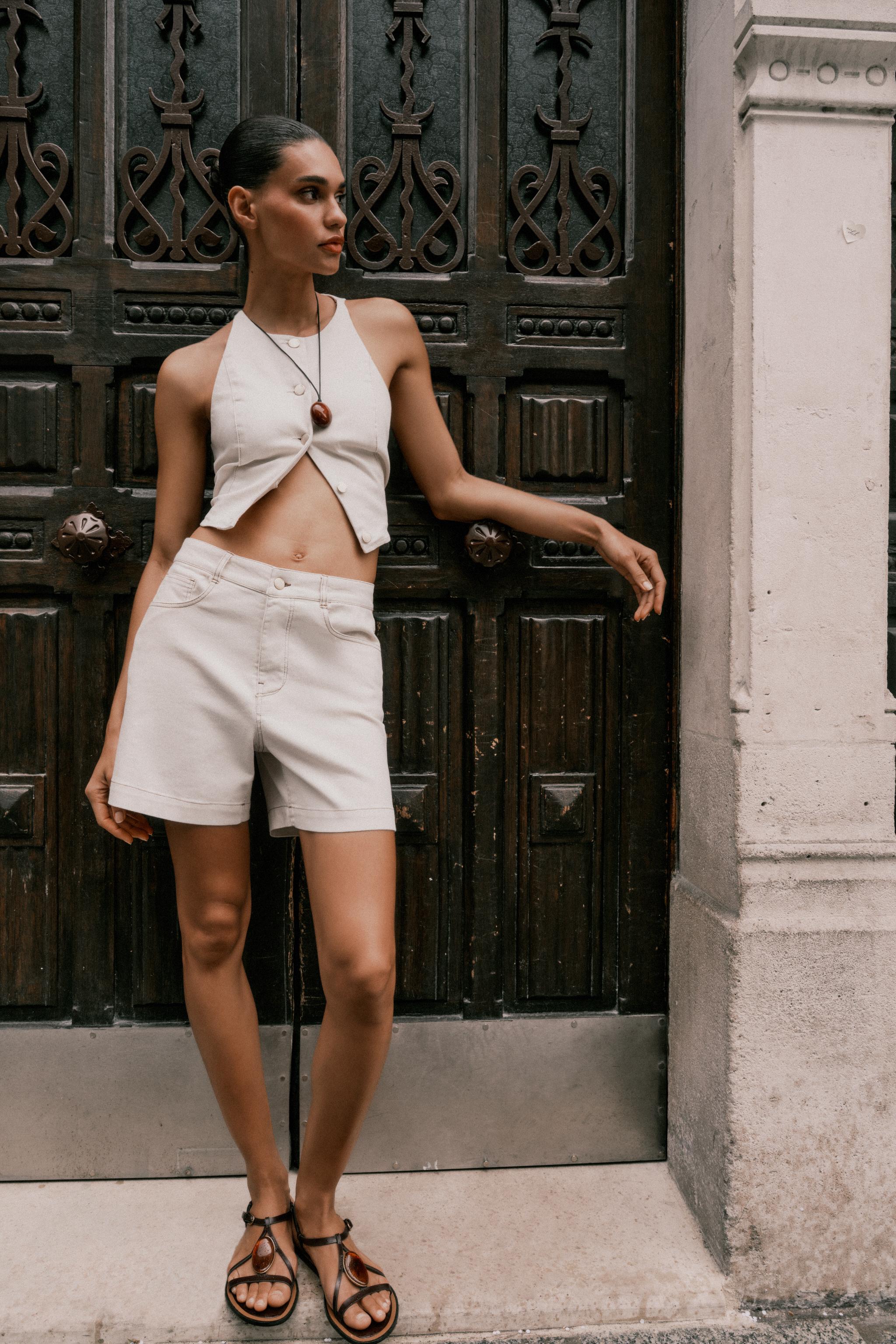 Z1975 DENIM MOM FIT SHORTS