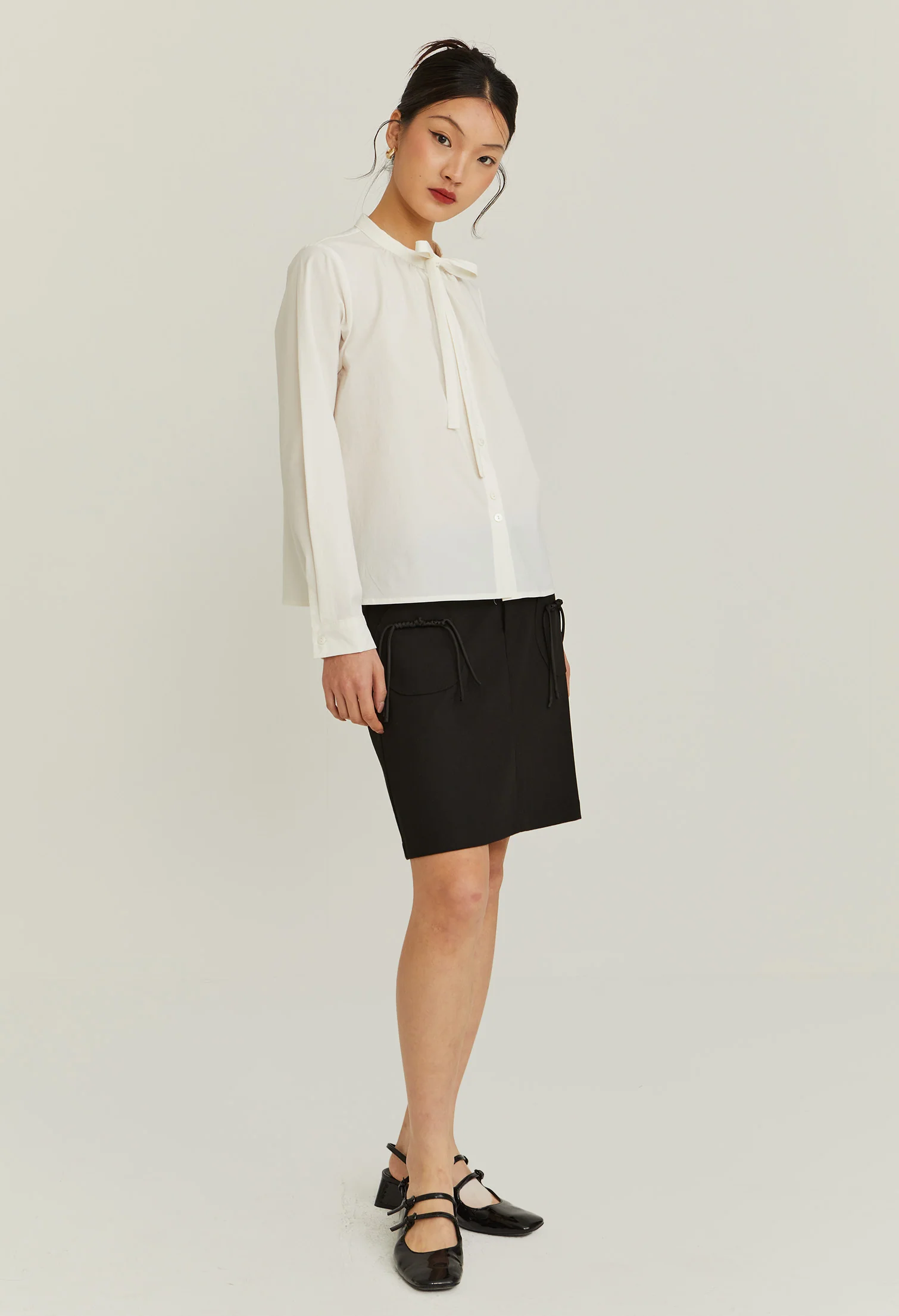 Radiant Bow Long Sleeves Top