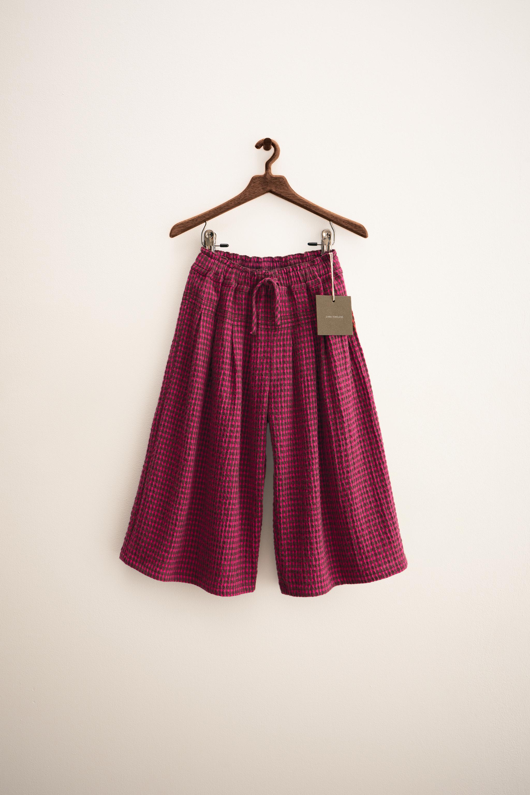 ZARA TIMELESS - PLAID PRINT PANTS