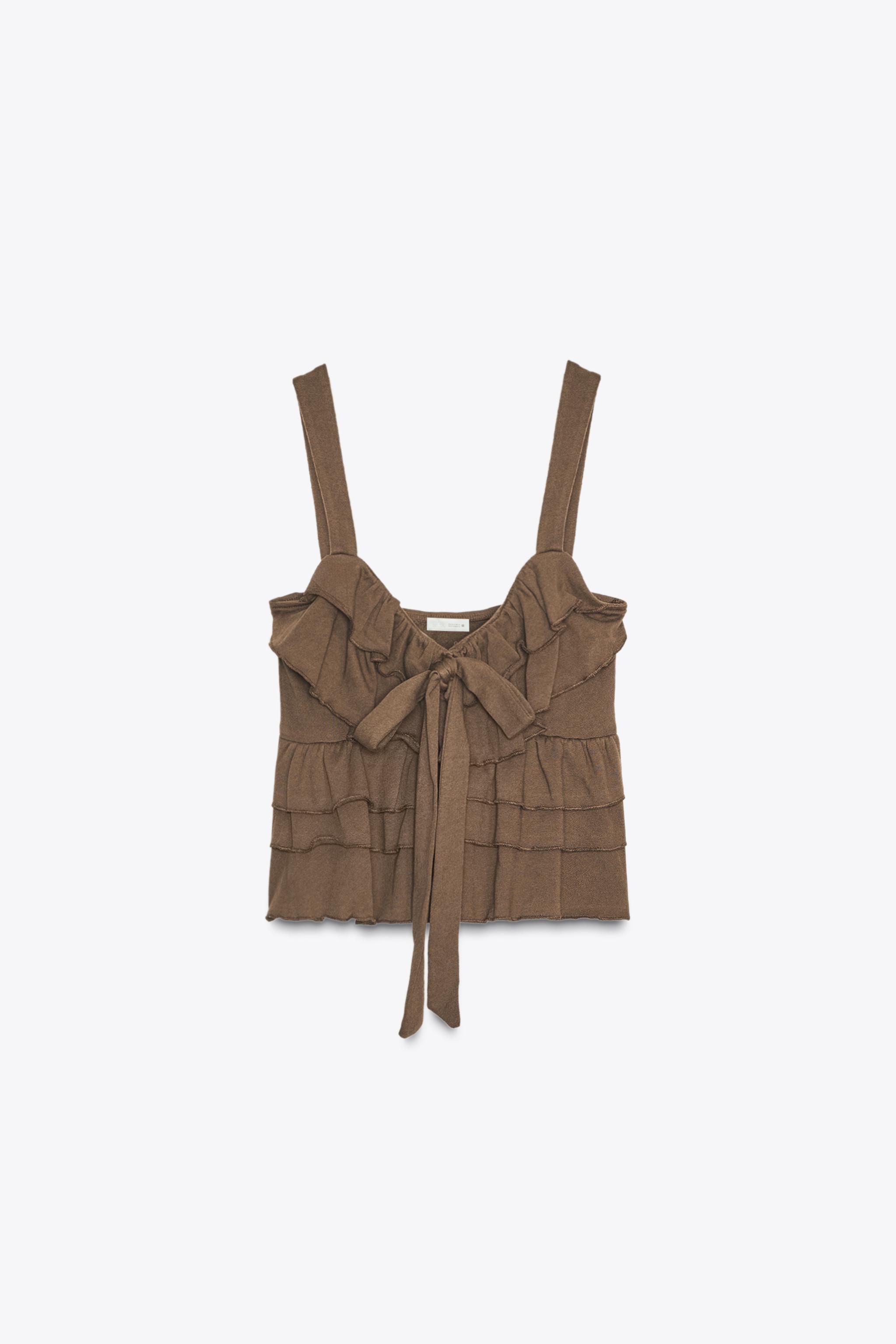 RUFFLED BOW TOP