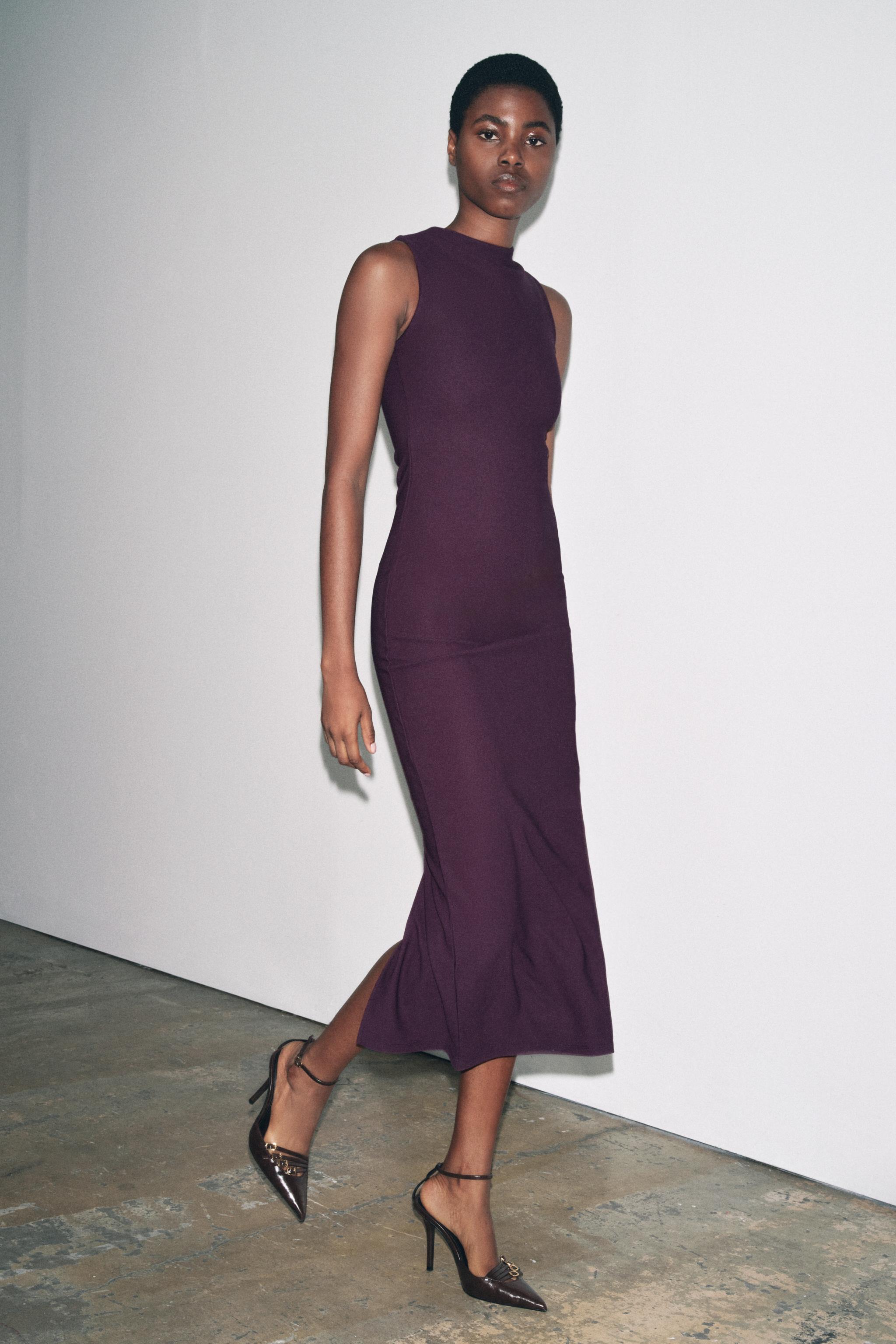 LONG CREPE DRESS