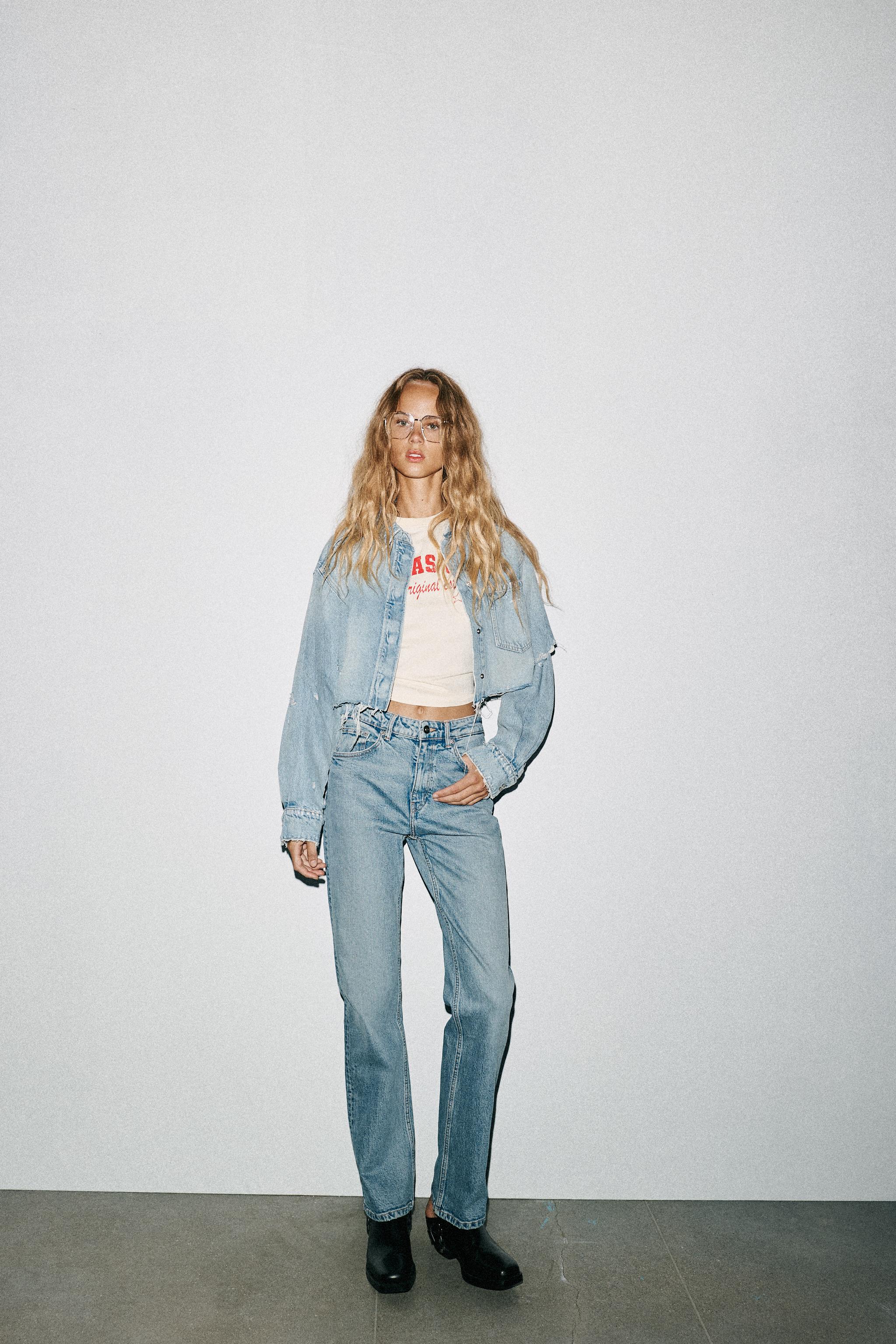 TRF HI-RISE STRAIGHT LEG JEANS