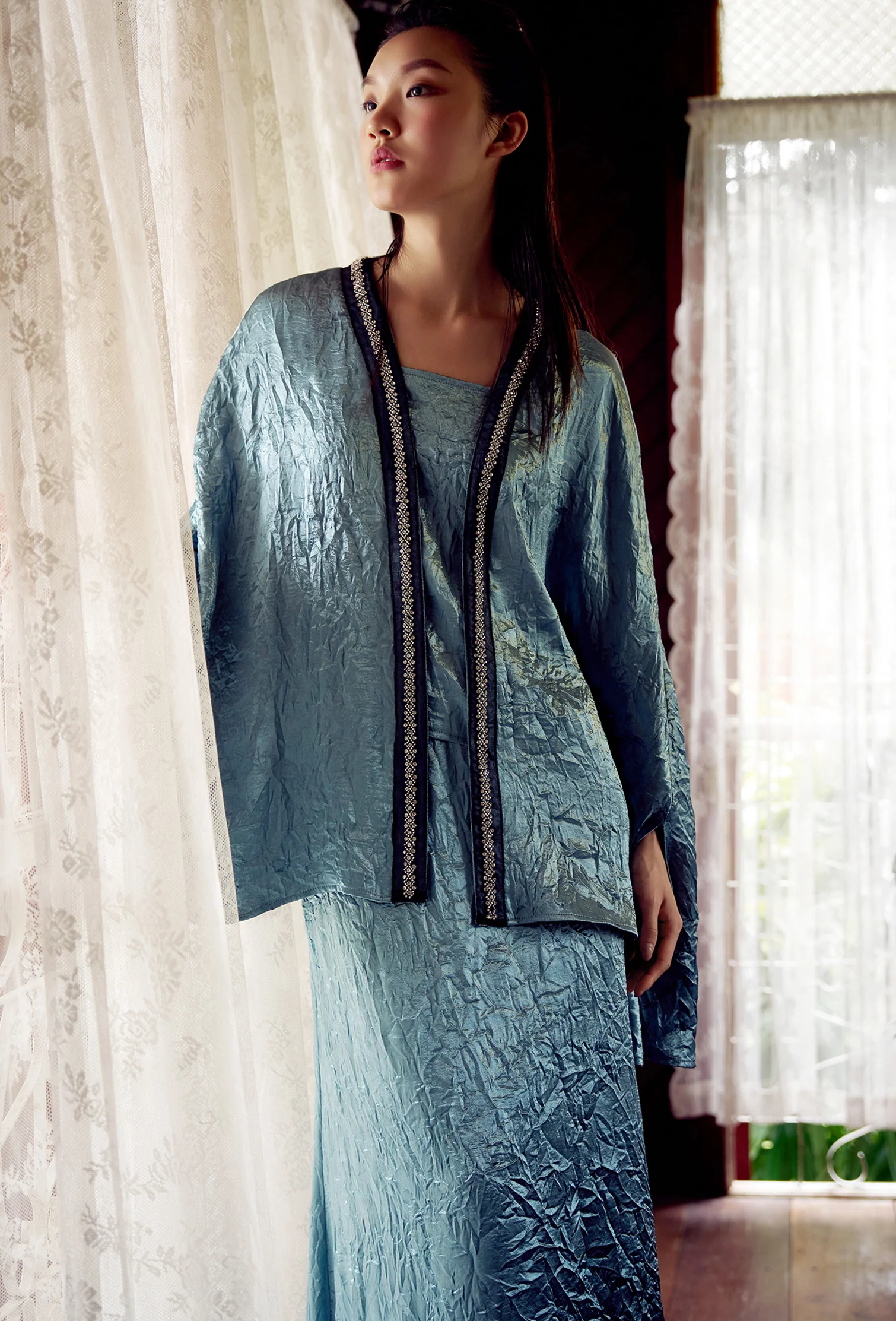Two Way Jade Luxy Satin Top