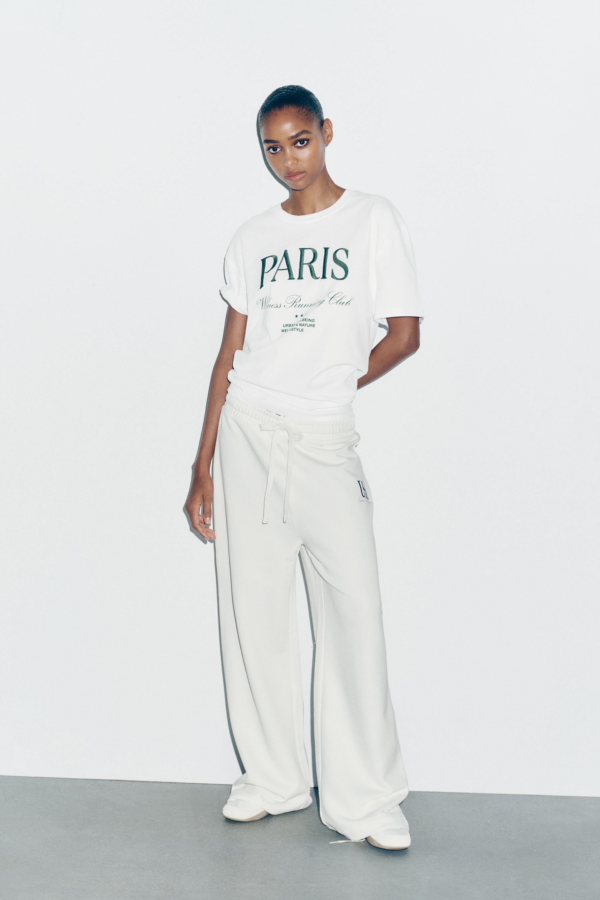 TEXT EMBROIDERED T-SHIRT