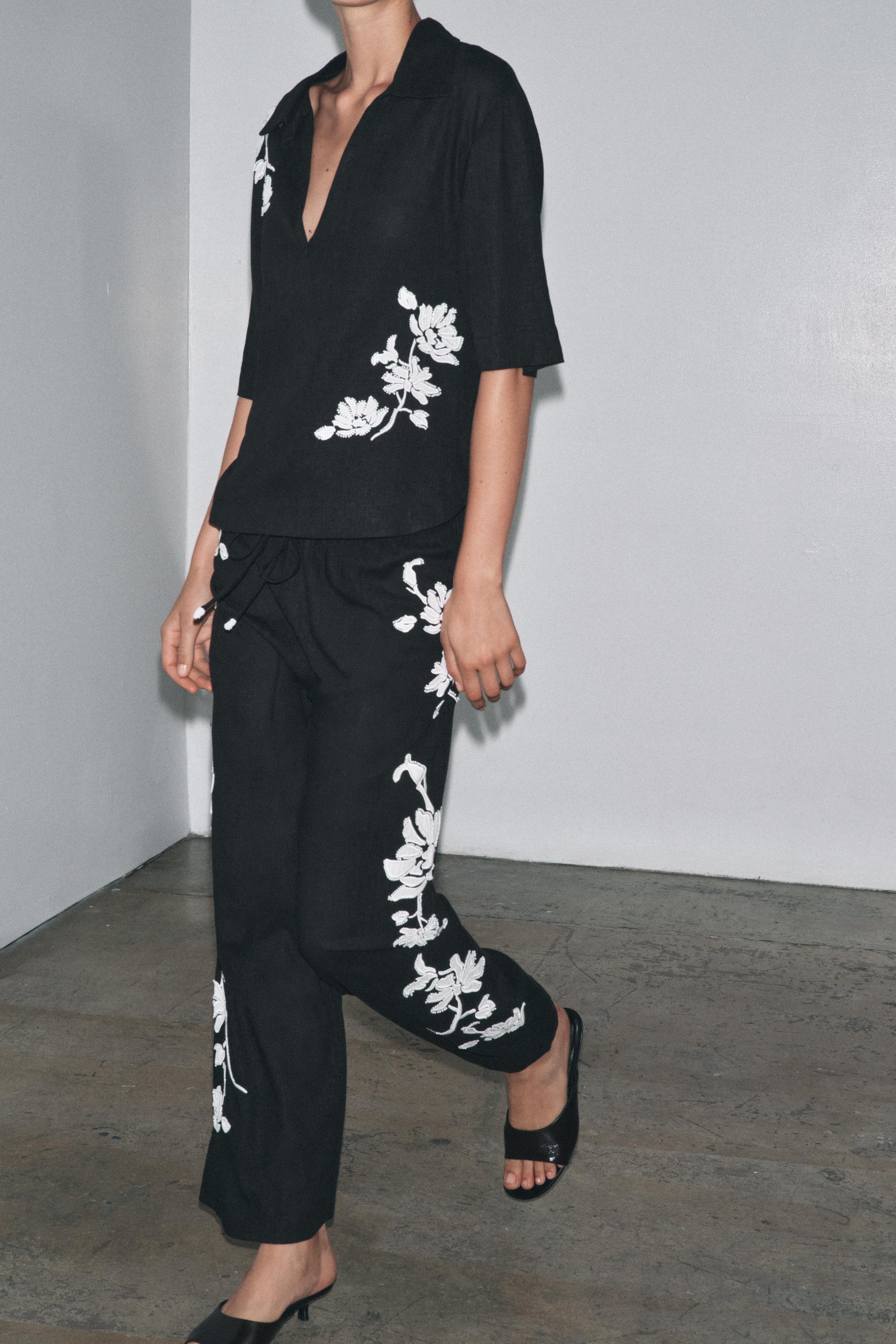 BEADED EMBROIDERED PANTS ZW COLLECTION