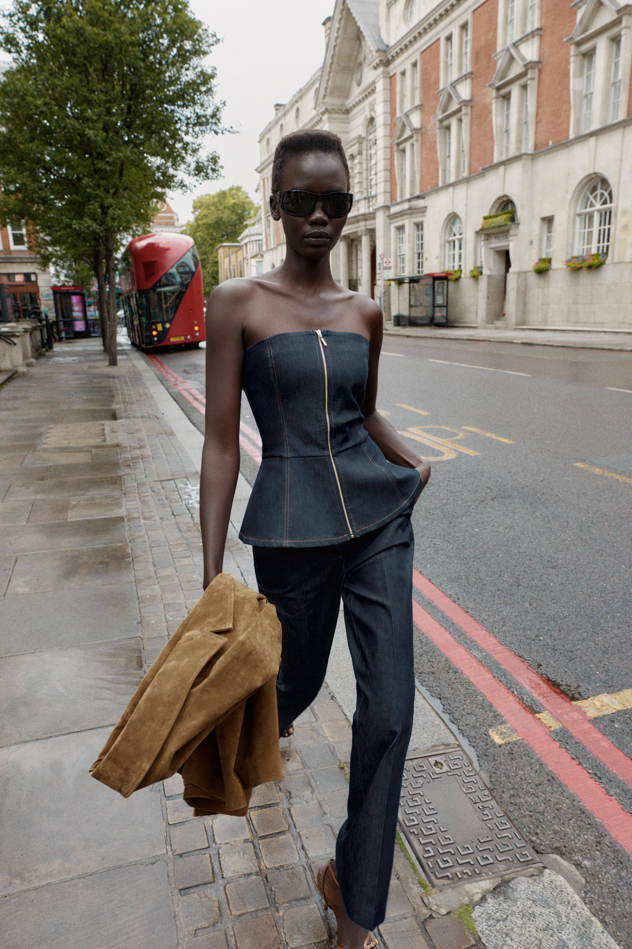 CONTRAST SEAM PANTS
