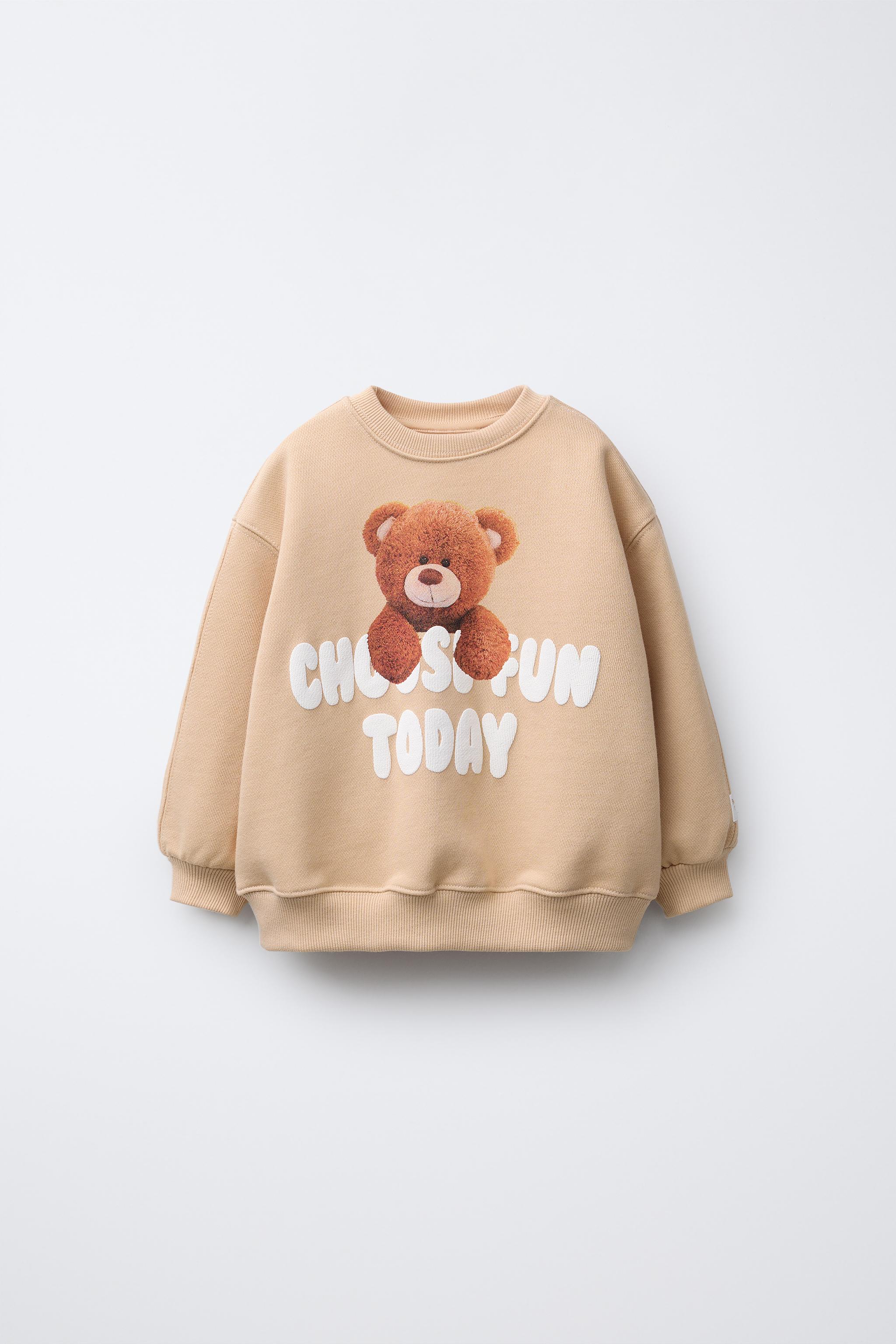 BEAR PRINT SWEATSHIRT