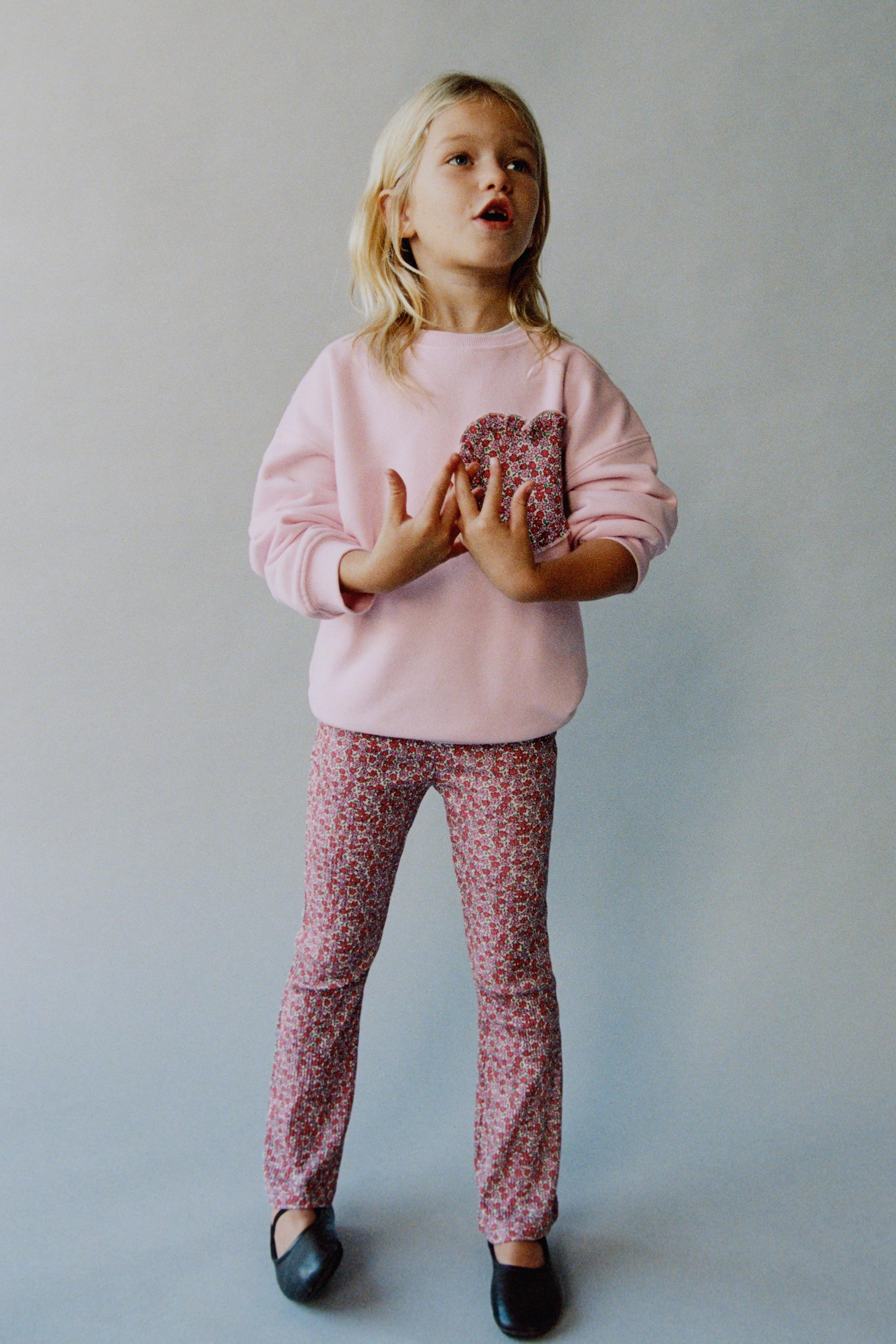 PRINTED SWEATSHIRT AND FLARE LEGGING SET