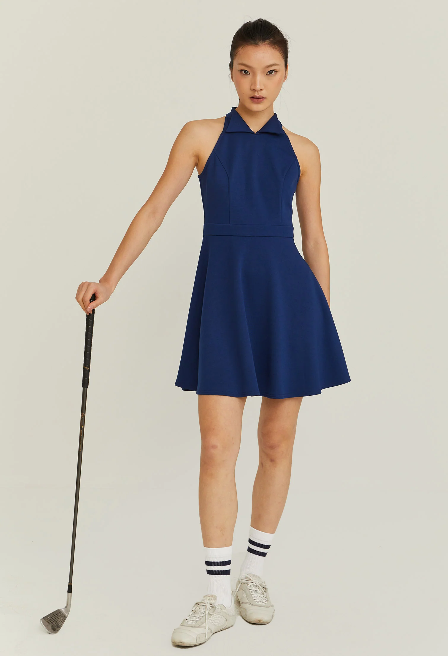 Halter Collared Dress