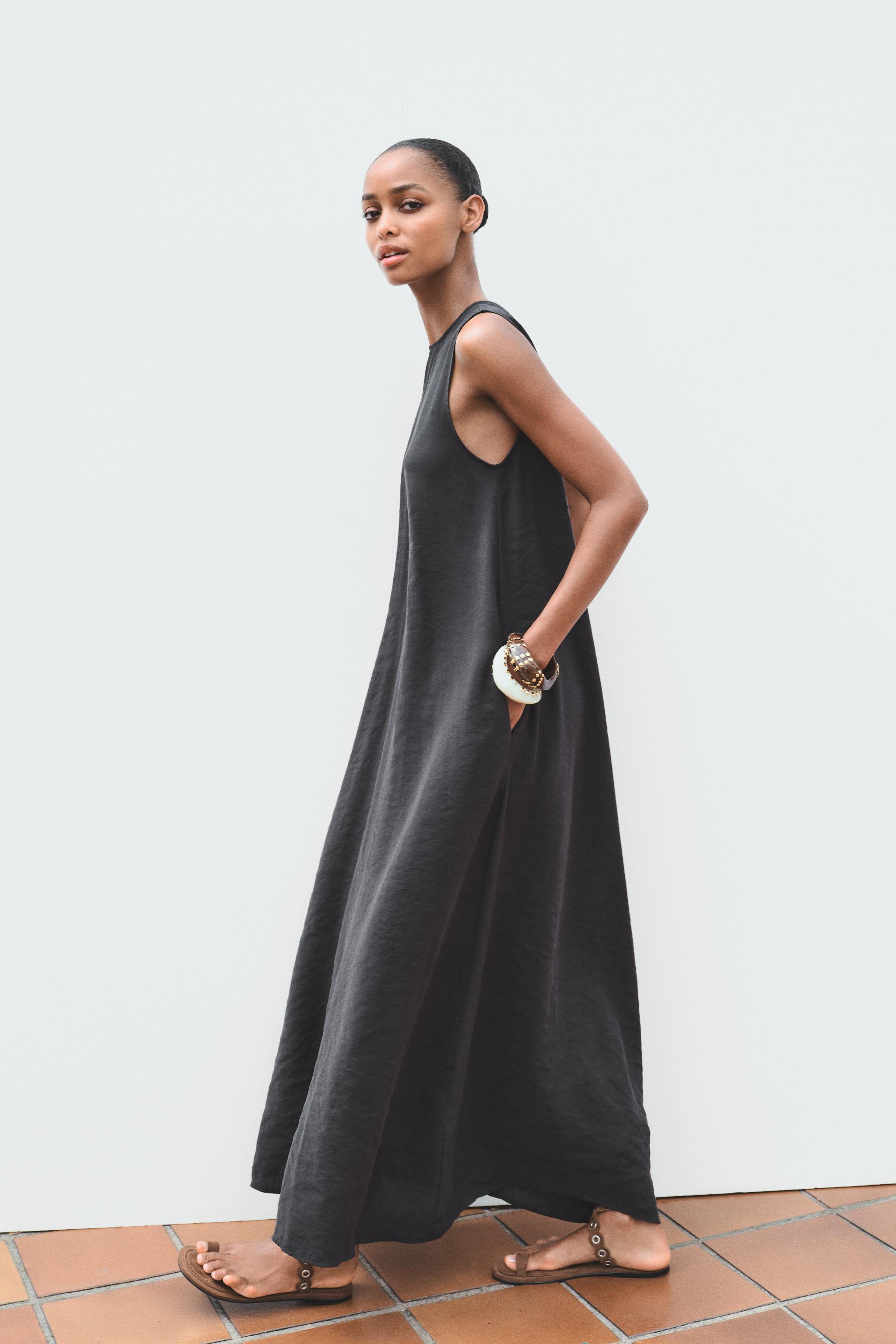 FLOWY MIDI DRESS