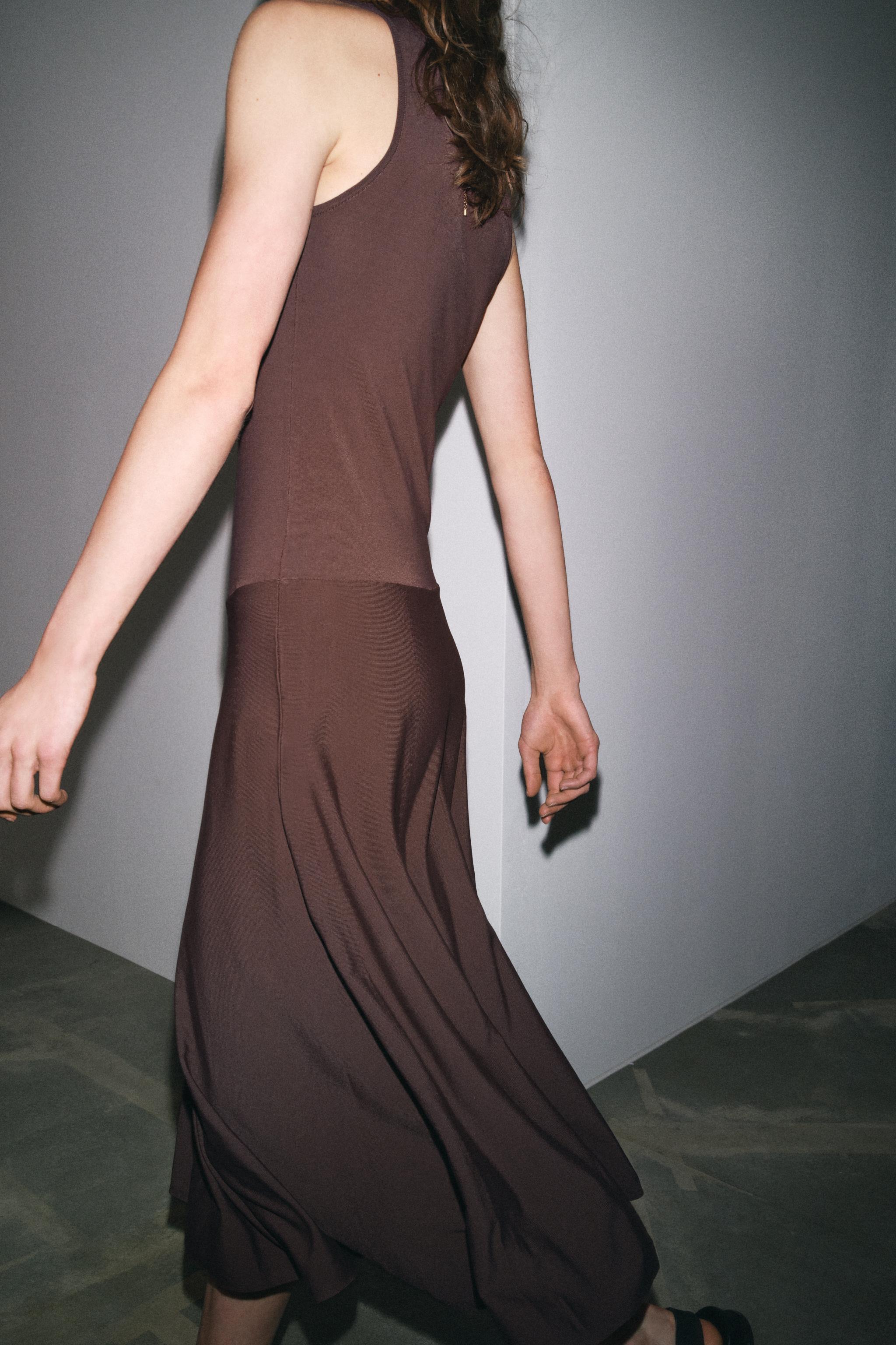 KNIT MIDI DRESS