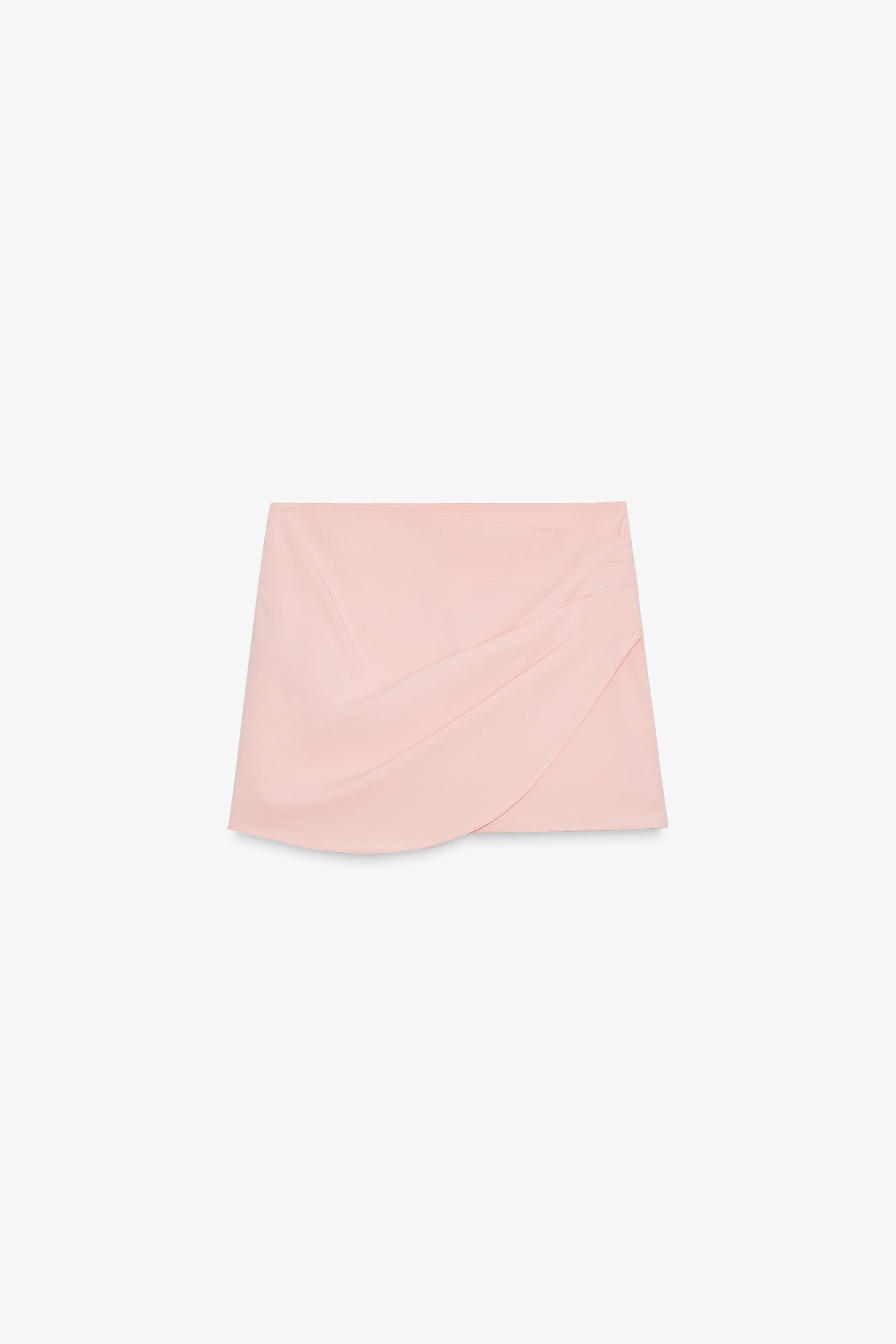 PLEATED WRAP SKORT