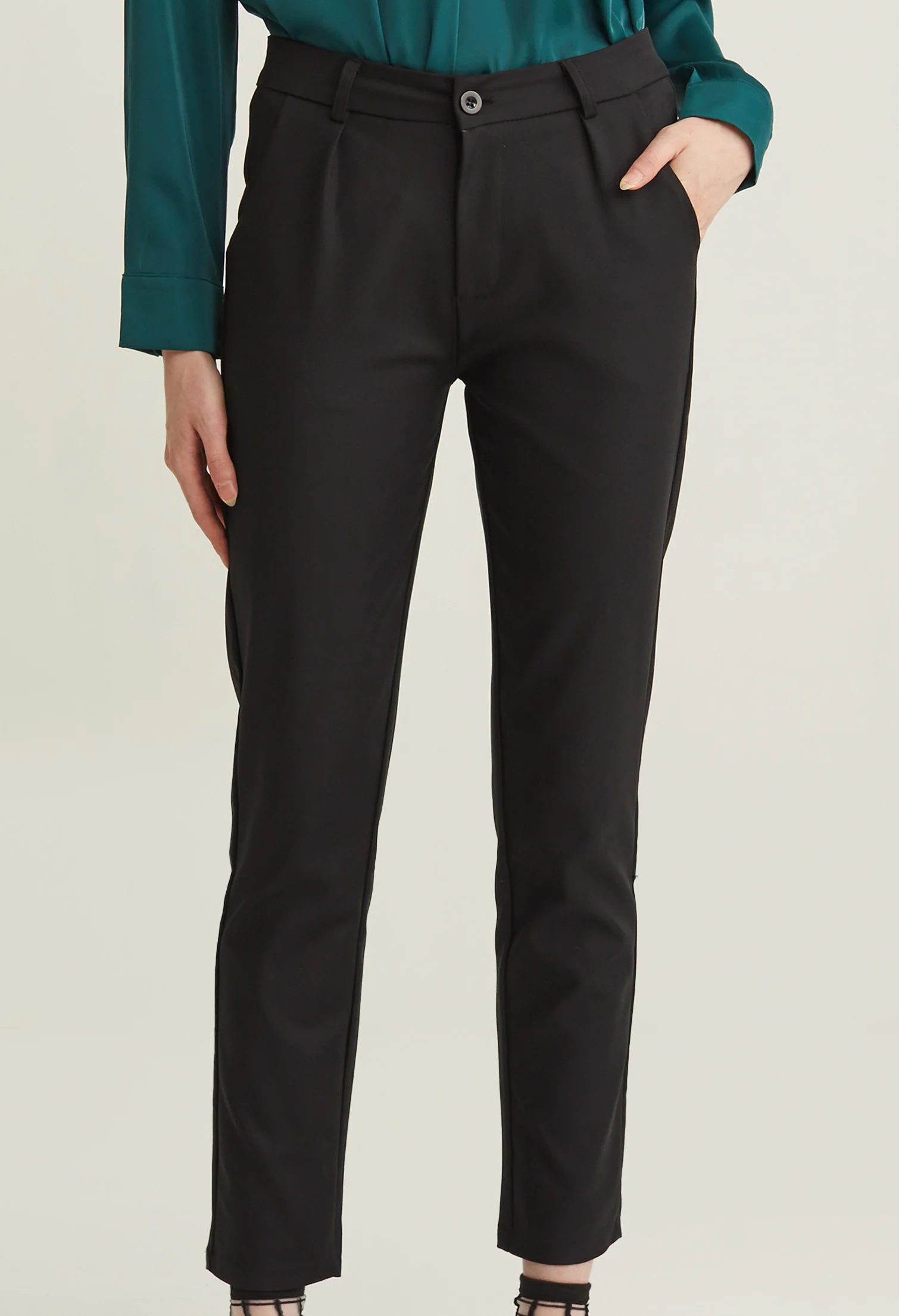 Office Slick Tight Fit Pants