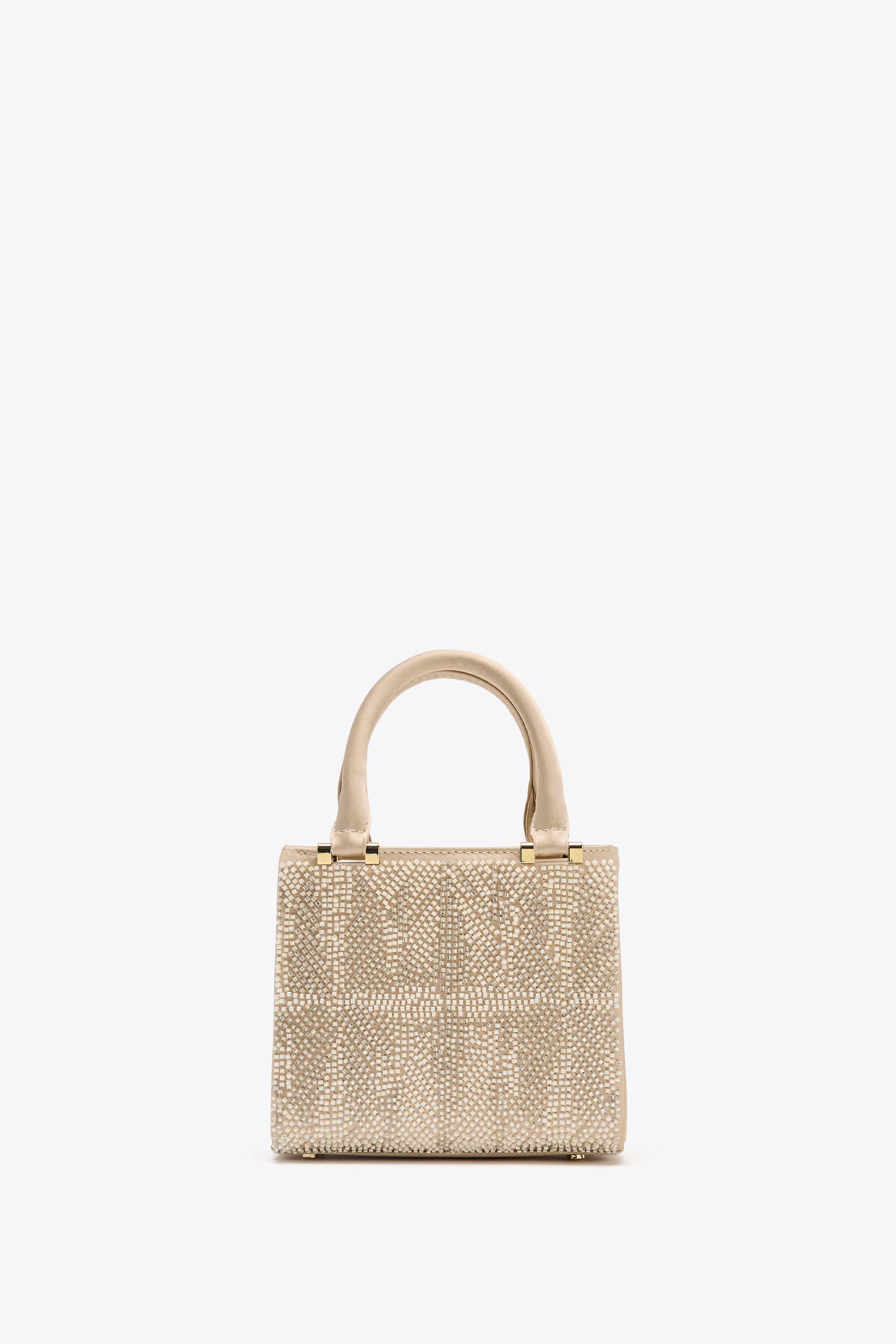 SATIN EFFECT PEARL BAG