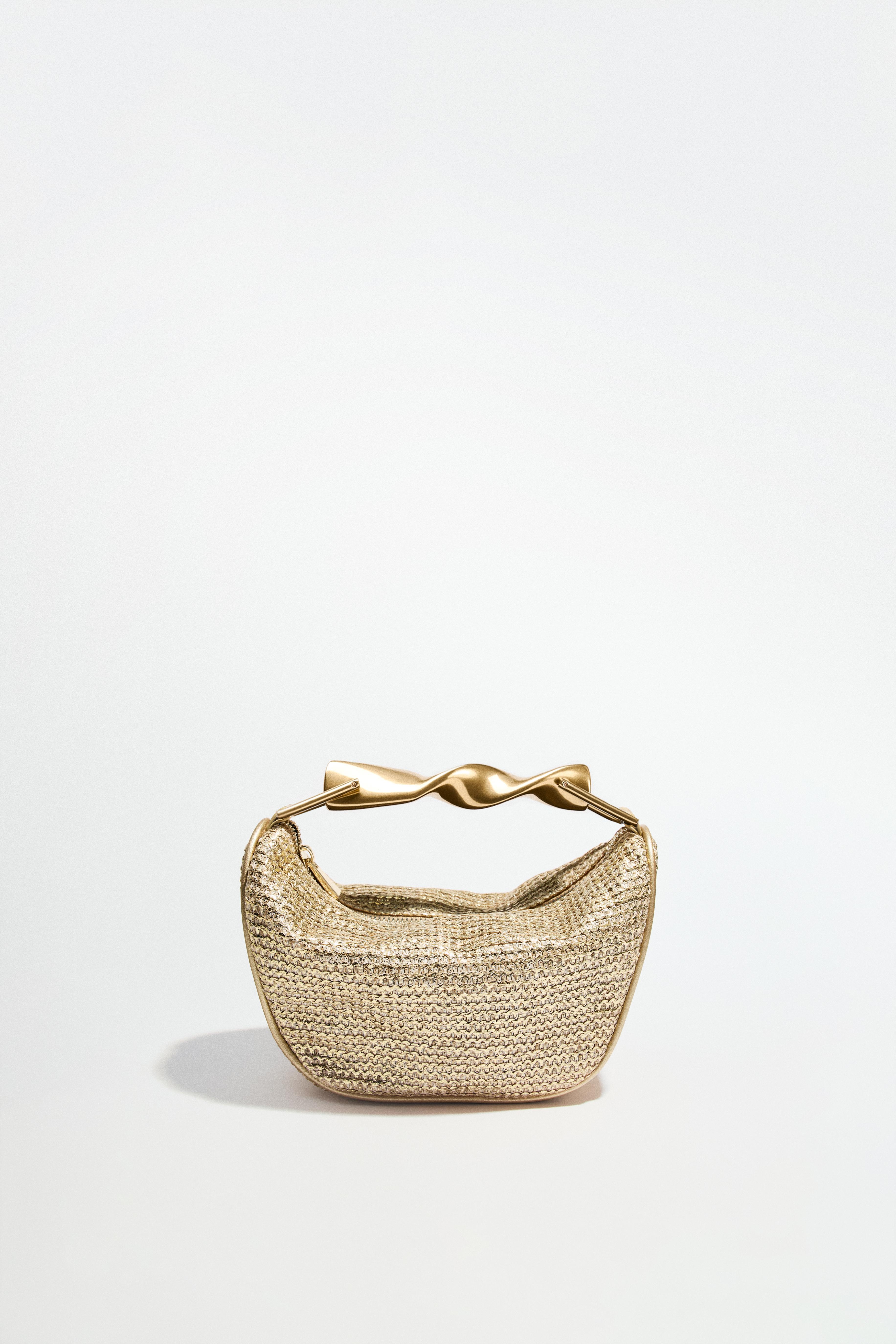 MINI BAG WITH METALLIC HANDLE